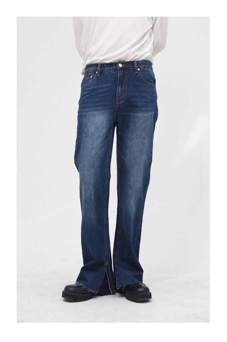 Japanese Brand × Jean Blue Washed Slit Straight Jeans Size US 32 / EU 48 - 2 Thumbnail