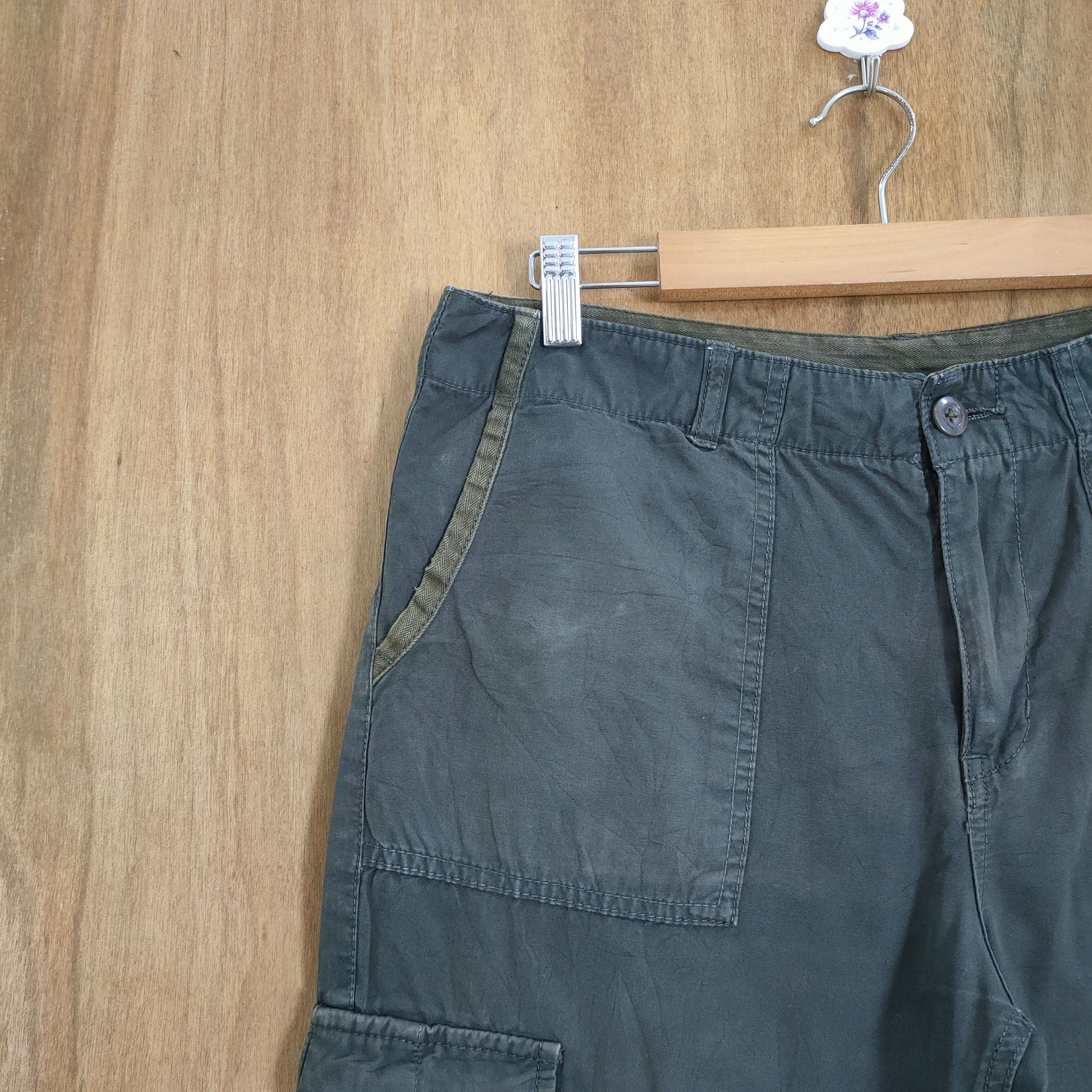 Takeo Kikuchi VINTAGE TAKEO KIKUCHI GREEN BONDAGE CARGO PANTS Size US 32 / EU 48 - 4 Thumbnail