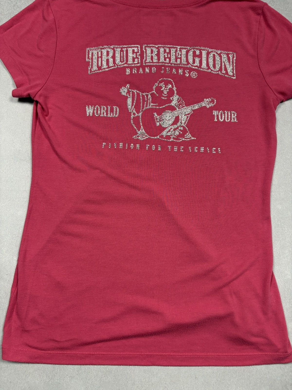 True Religion Vintage 2000s True Religion Y2K Rhinestone Big Logo Tee S Size S / US 4 / IT 40 - 5 Thumbnail