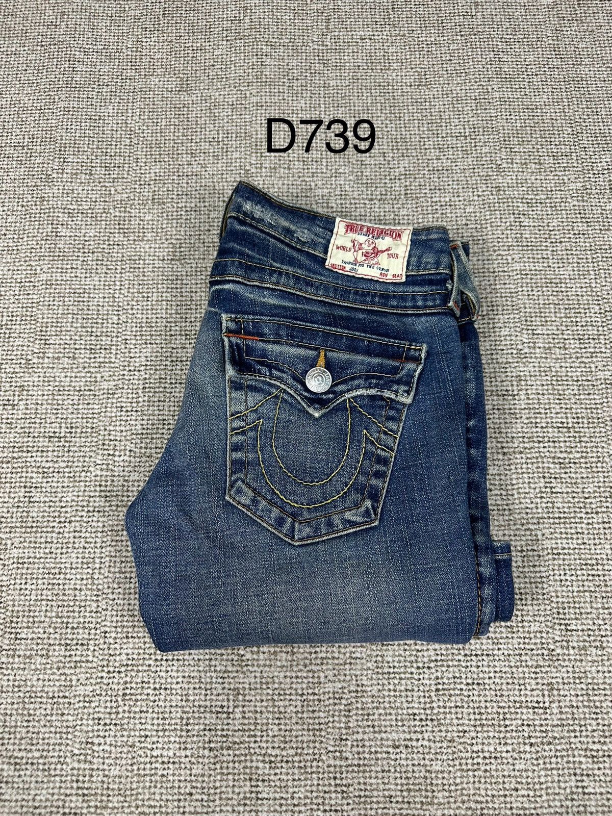 True Religion Y2K True Religion "Joey" Flare Usa Denim 27x32 D739 Size 27" / US 4 / IT 40 - 14 Thumbnail