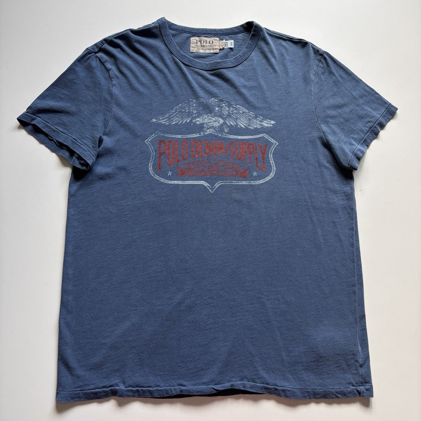 Vintage Polo Ralph Lauren Denim Supply Shirt Large Blue Y2K