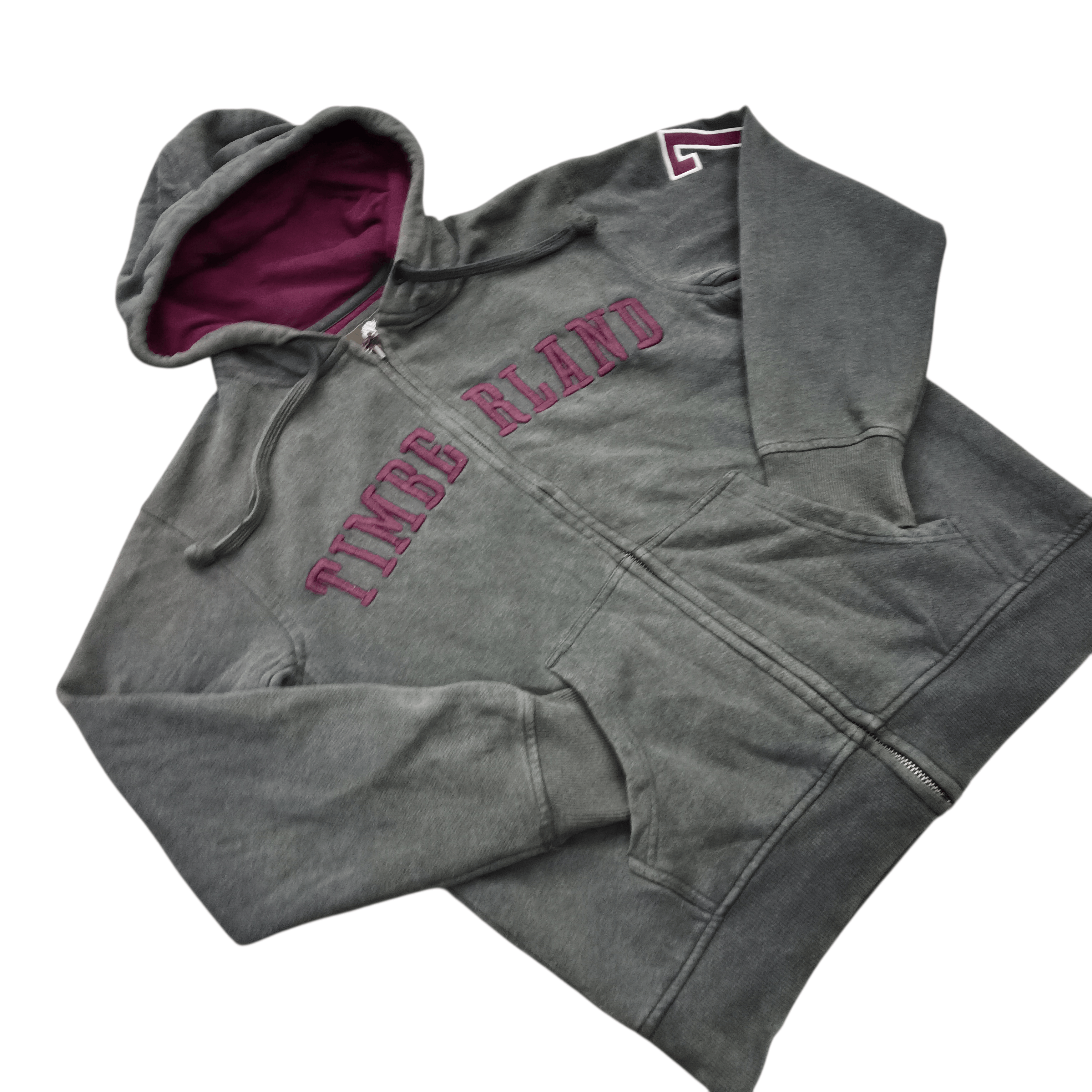Timberland Vintage Timberland Embroidery Zipper Up Hoodie Size US M / EU 48-50 / 2 - 3 Thumbnail
