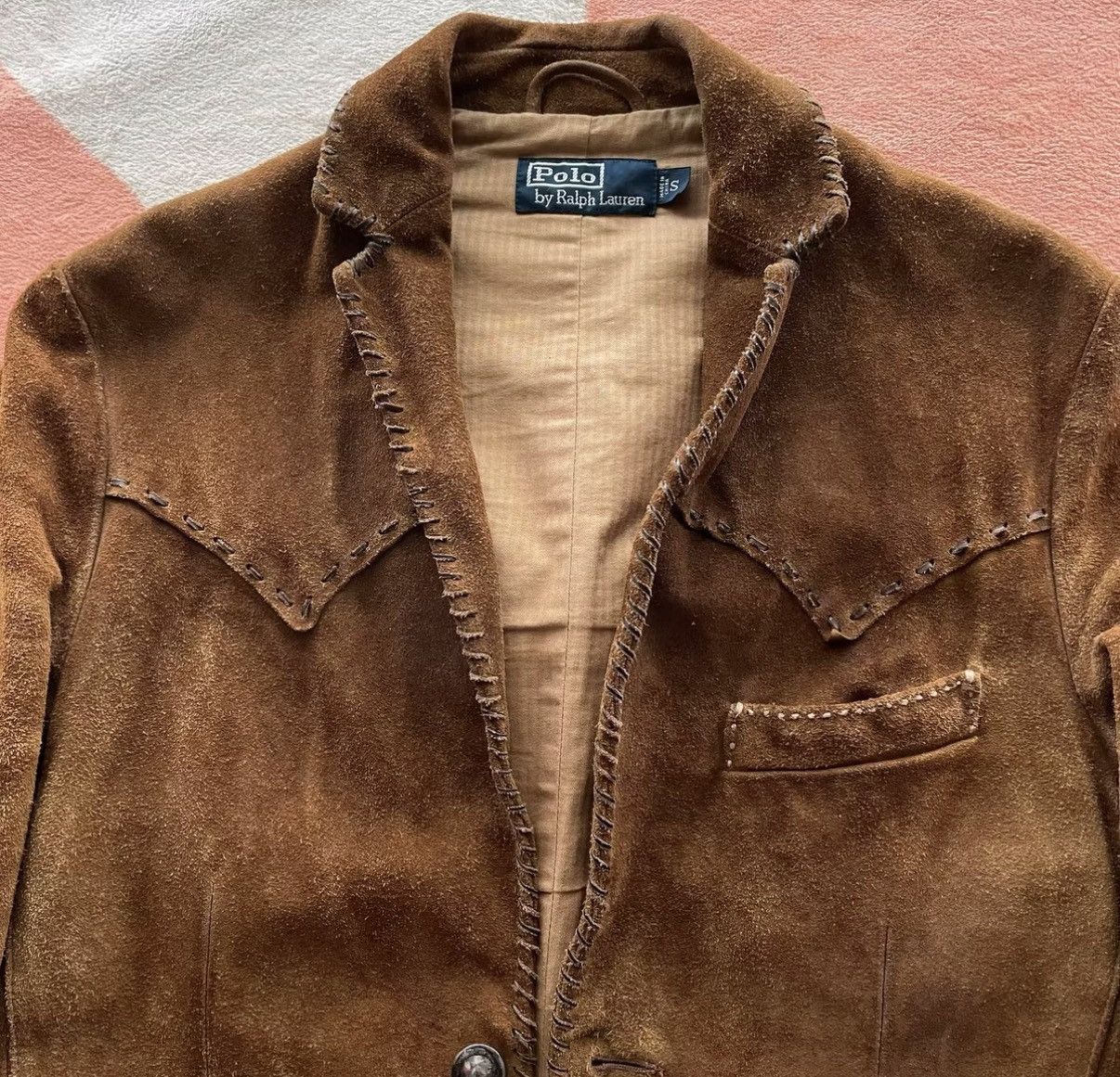 Polo Ralph Lauren RL Western Fringe Suede Jacket Ralph Lauren Polo K22 Size US S / EU 44-46 / 1 - 3 Thumbnail