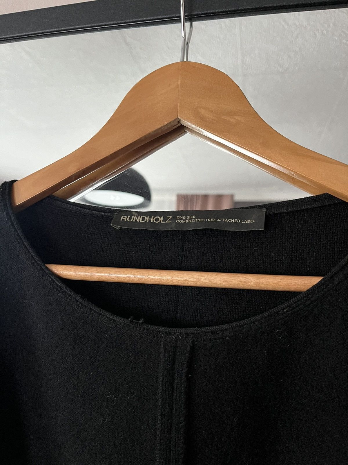 Rundholz Vintage Rundholz Sweater One Size Oversized Wool Black Size ONE SIZE - 7 Thumbnail