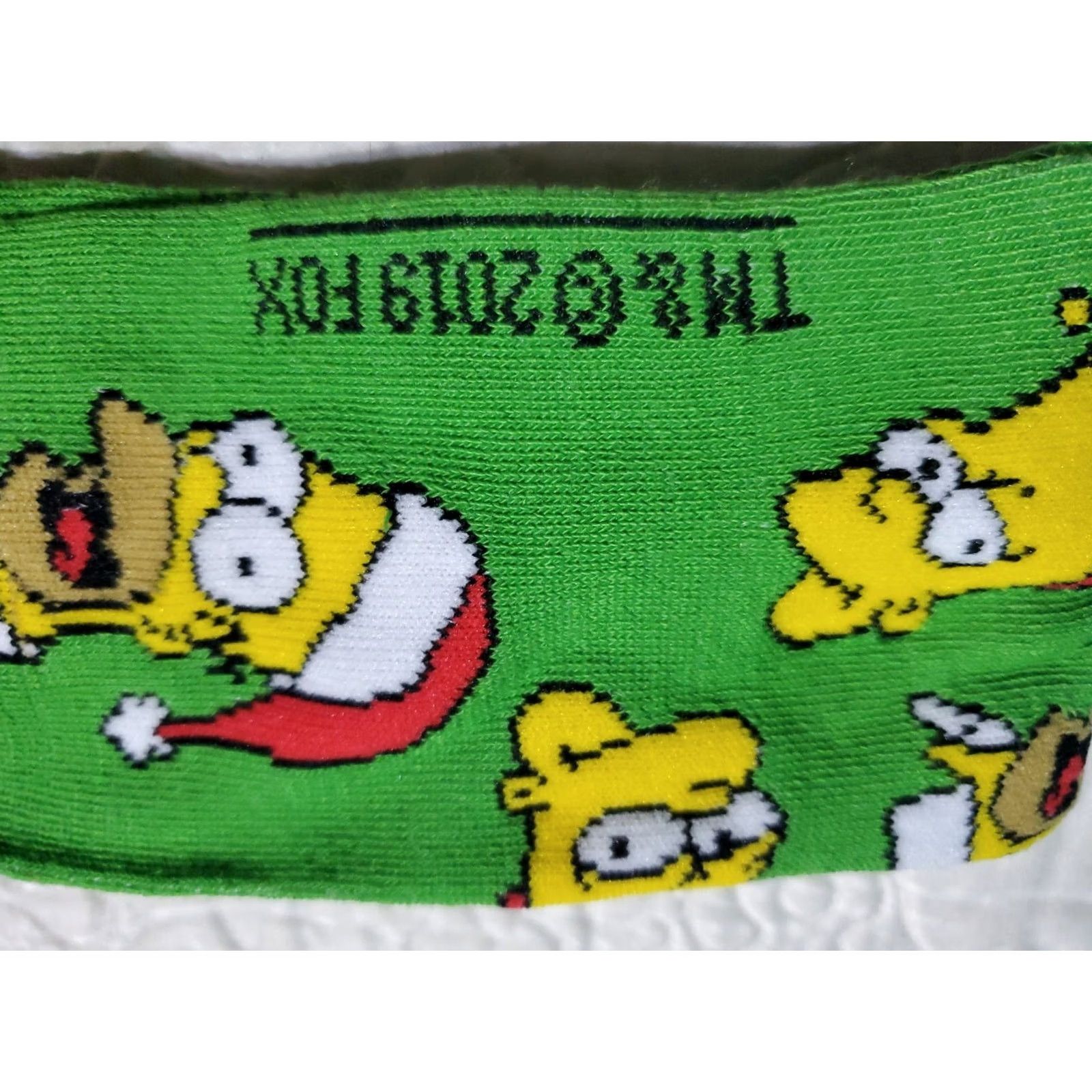Vintage NEW The SIMPSONS Christmas Crew Socks HOMER & BART In Santa Hats SZ 6-12 Size ONE SIZE - 6 Thumbnail