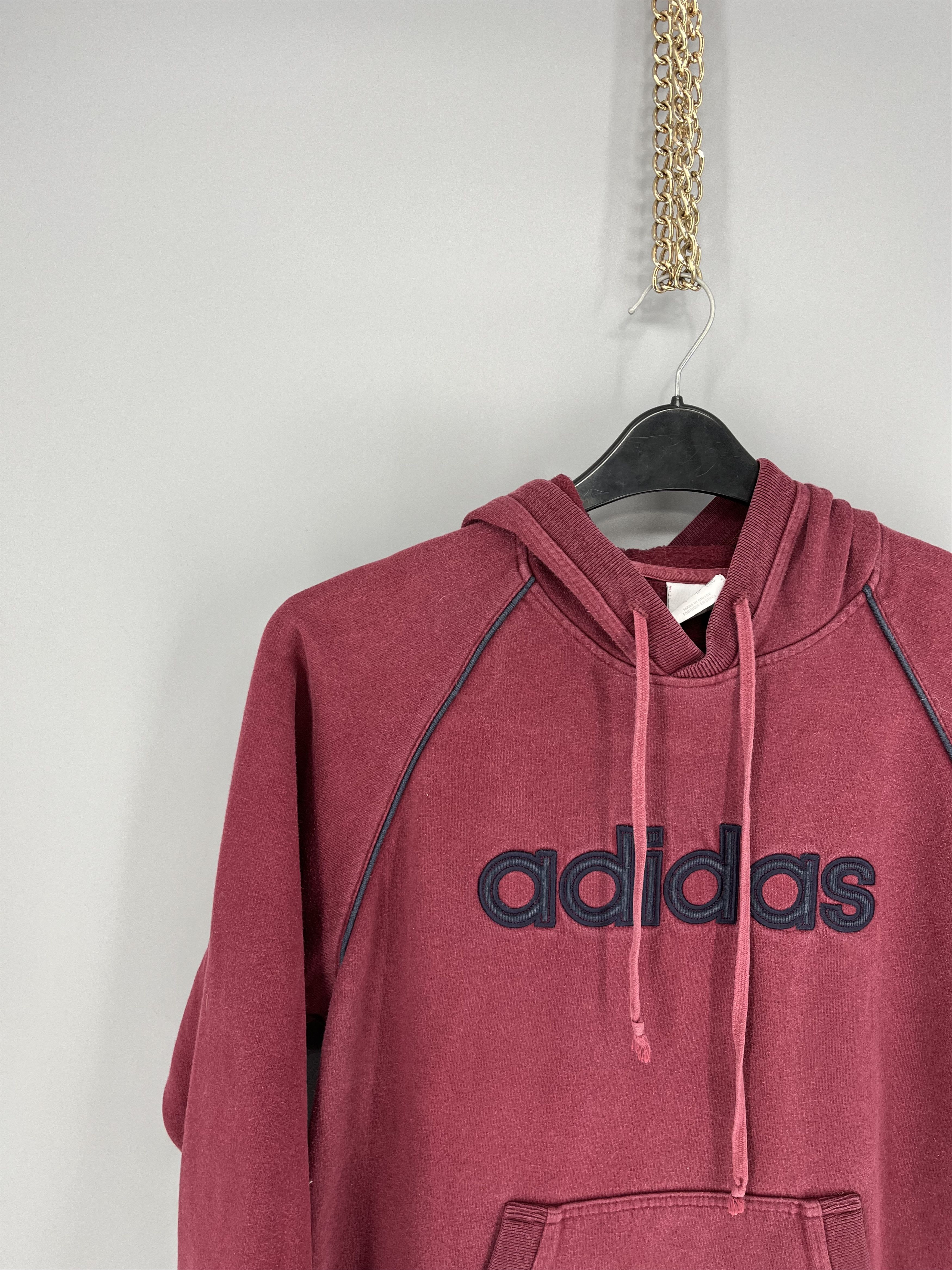 Adidas Vintage Adidas Embroidery Logos Pullover Hooded Sweatshirt Size US S / EU 44-46 / 1 - 4 Thumbnail