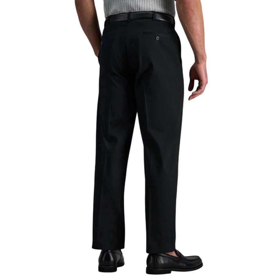 Haggar Haggar Men's Black No Iron Classic Pleat Pants Size 36W 32L Size US 36 / EU 52 - 2 Thumbnail