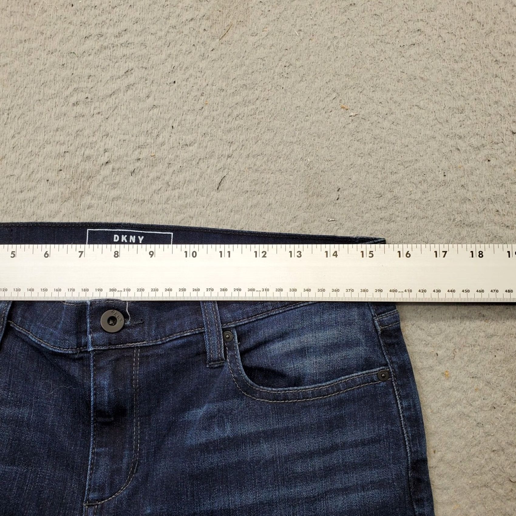 DKNY DKNY Jeans Womens 10 Blue Denim Stretch Medium Wash Ultra Skinny Size 32" / US 10 / IT 46 - 7 Thumbnail
