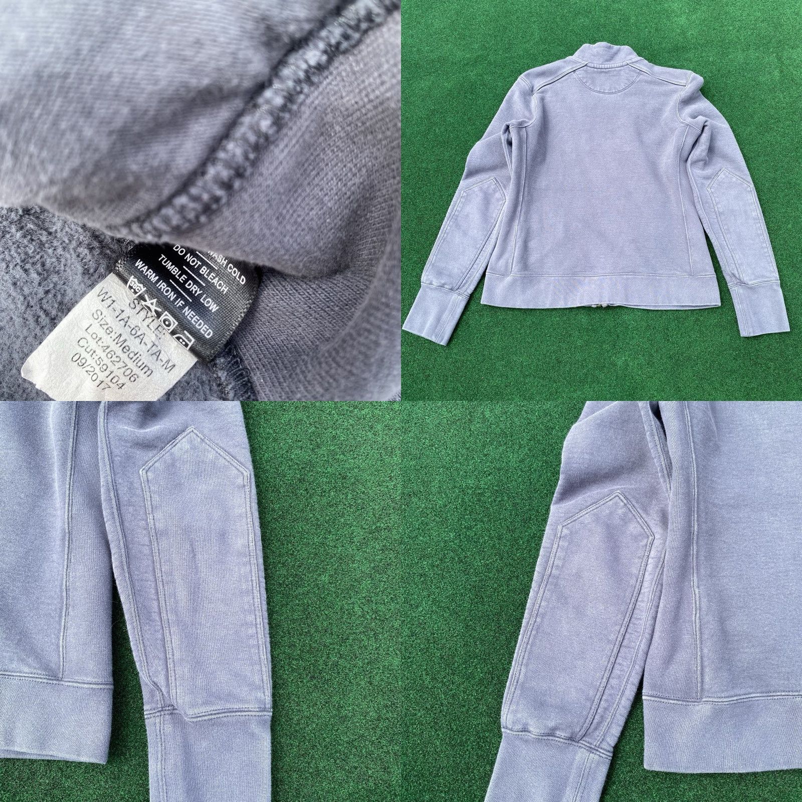 Vintage American Giant Sweatshirt Women’s M Gray Full Zip Heavyweight Cotton Moto USA Size M / US 6-8 / IT 42-44 - 8 Thumbnail