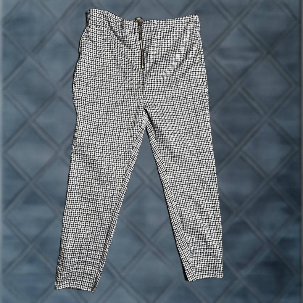 Guess GUESS Womens Dress Pants Gray Plaid Size XL Straight Leg Business Casual Workwear Trousers (Regular) Size 40" / US 18 - 1 Thumbnail