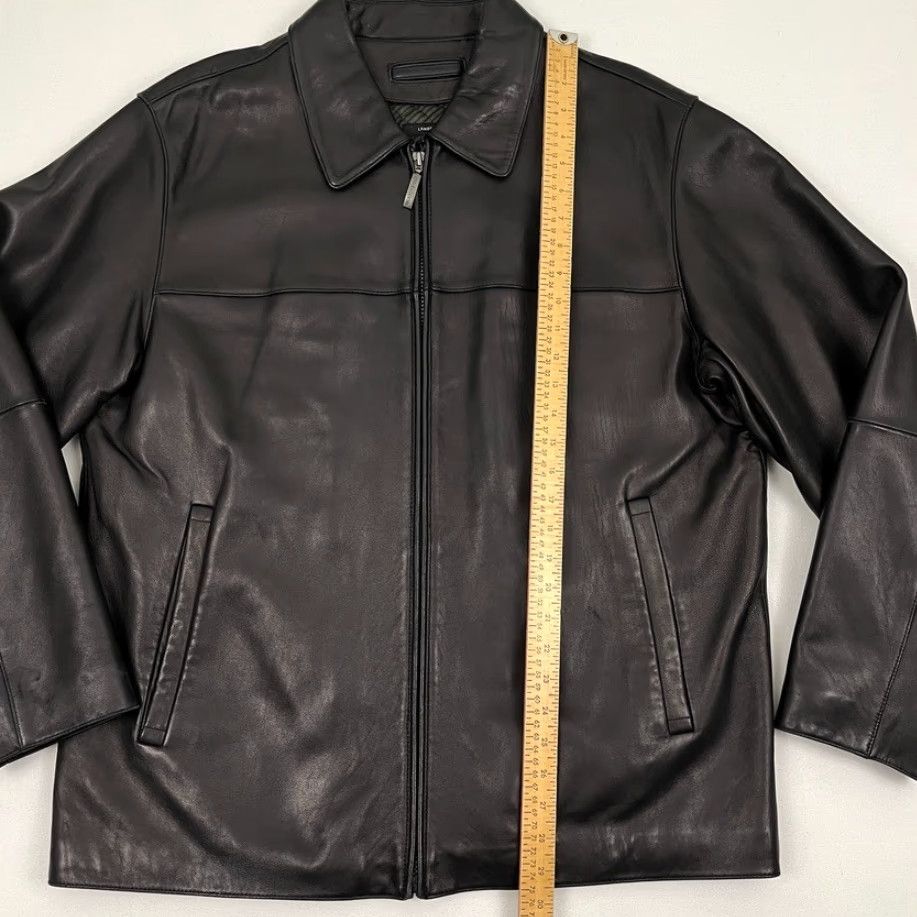 Liz Claiborne VINTAGE Claiborne Leather Jacket Mens L Full Zip Coat Black Size US L / EU 52-54 / 3 - 3 Thumbnail