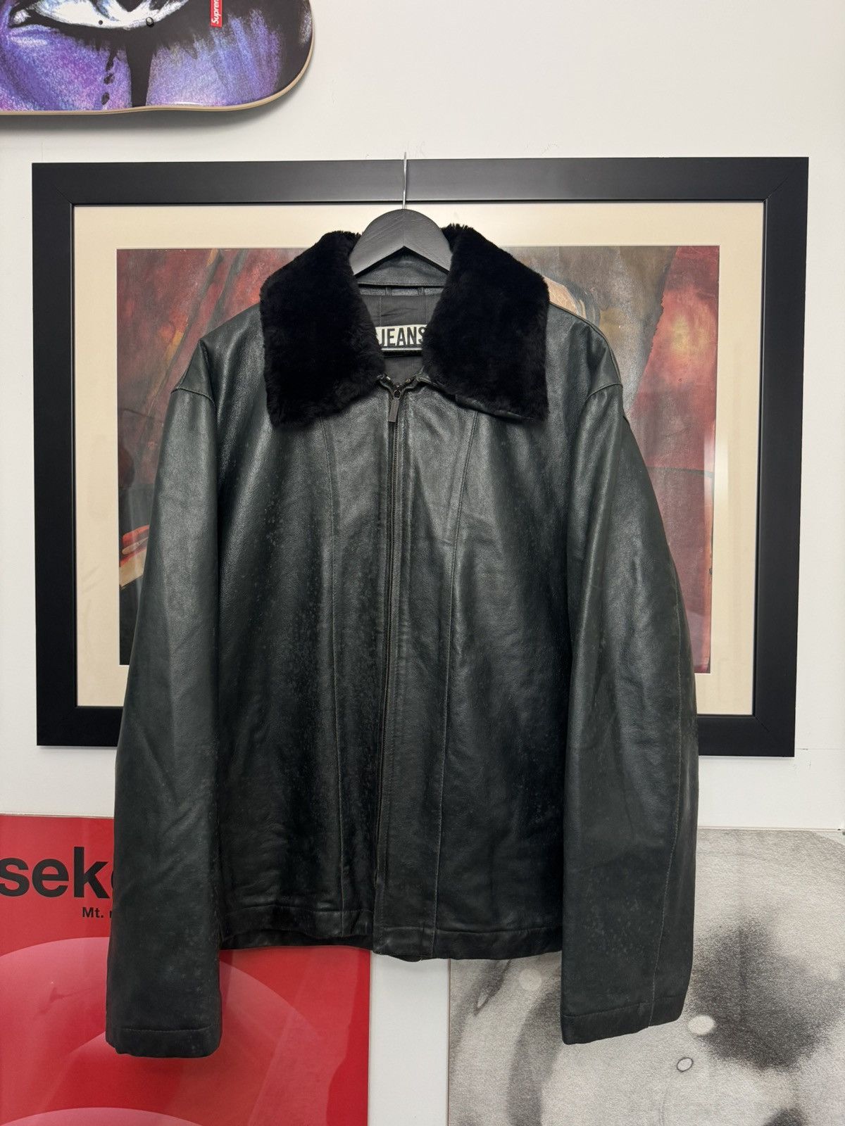 Iceberg Vintage 90s Iceberg Genuine Leather Jacket Archive Rare Size US M / EU 48-50 / 2 - 1 Thumbnail