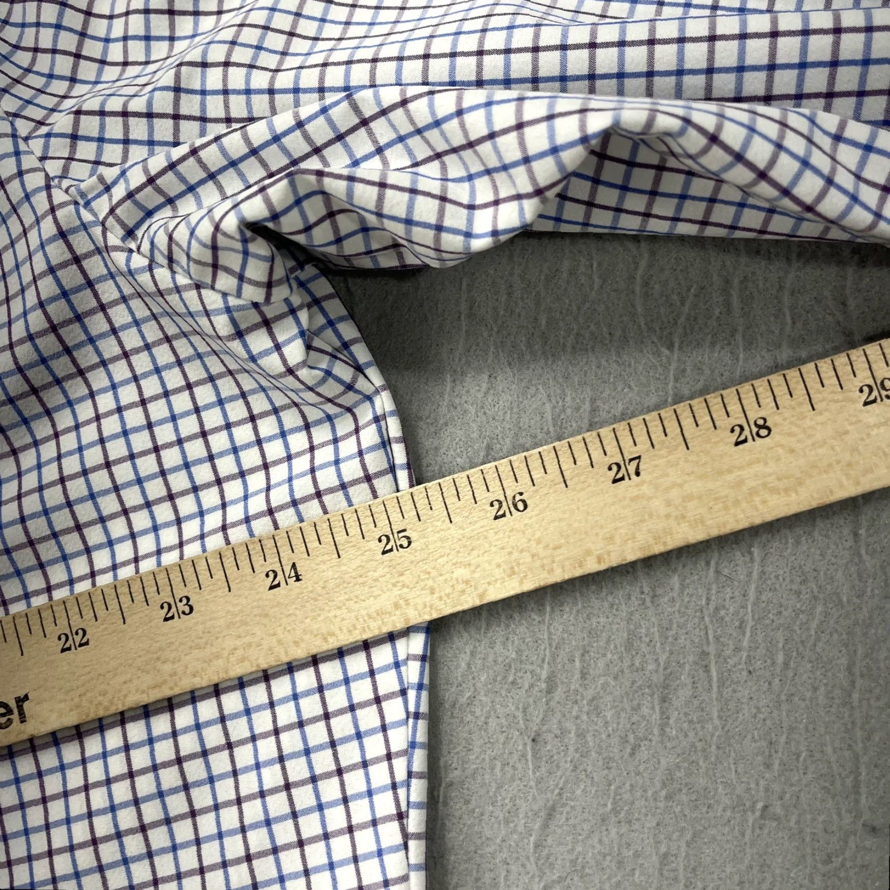 Mizzen+Main Mizzen+Main Shirt Mens 2XL Trim Fit White Blue Check Performance Stretch Shirt Mens 2XL White Blue Check Mizzen+Main Button-Up Casual Preppy 90s? Size US XXL / EU 58 / 5 - 7 Thumbnail