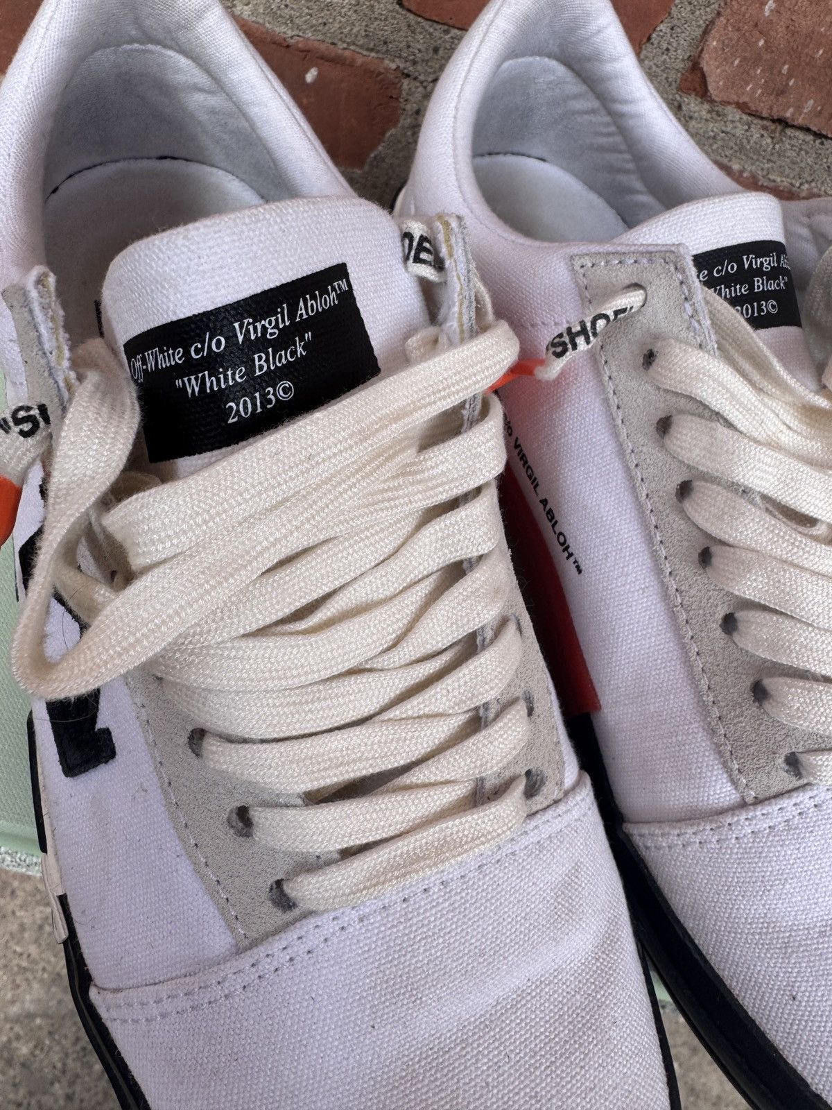 Off-White × Virgil Abloh Off-white vulcanized canvas sneaker Size US 10 / EU 43 - 12 Thumbnail