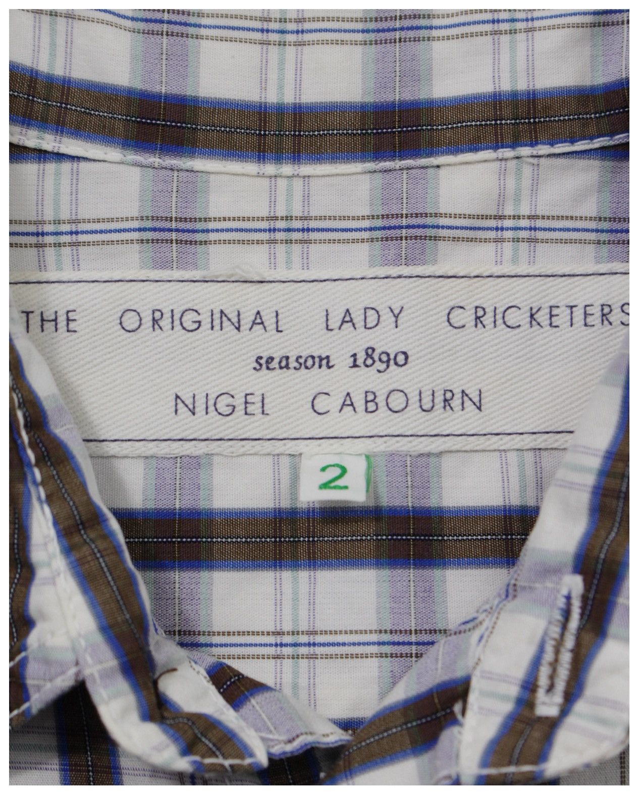 Nigel Cabourn × Vintage NIGEL CABOURN “THE ORIGINAL LADY CRICKETERS” PLAID SHIRT Size US L / EU 52-54 / 3 - 4 Thumbnail