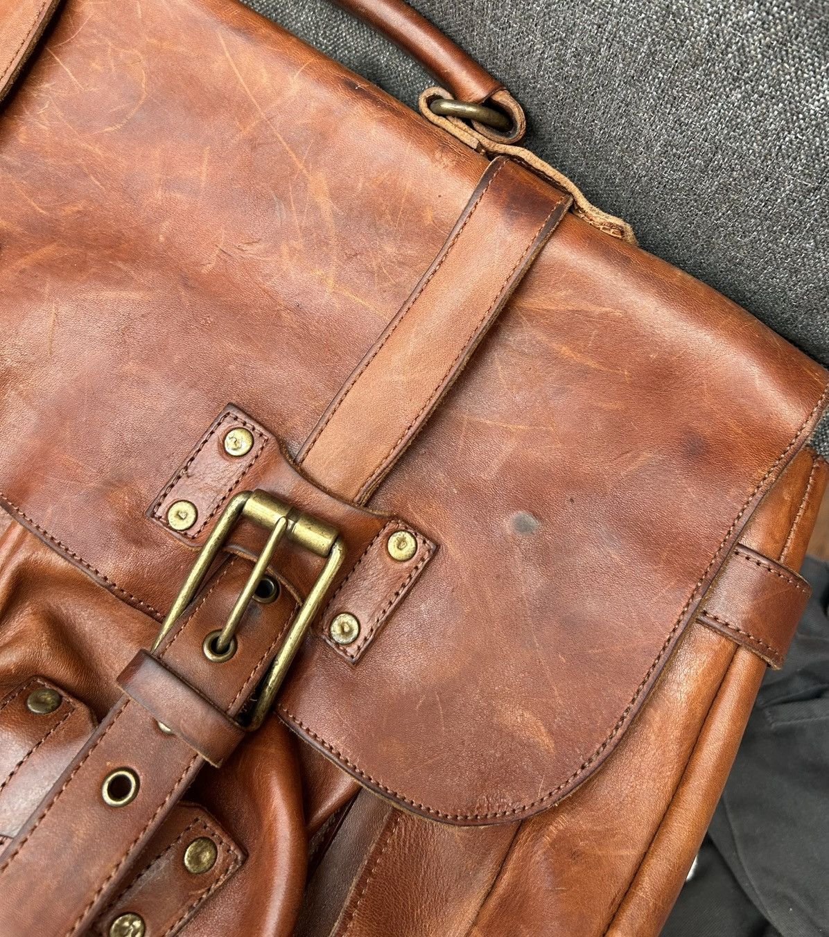 Handmade × Officine Creative Officine Creative Leather Briefcase Messenger (Much Worn) Size ONE SIZE - 15 Thumbnail
