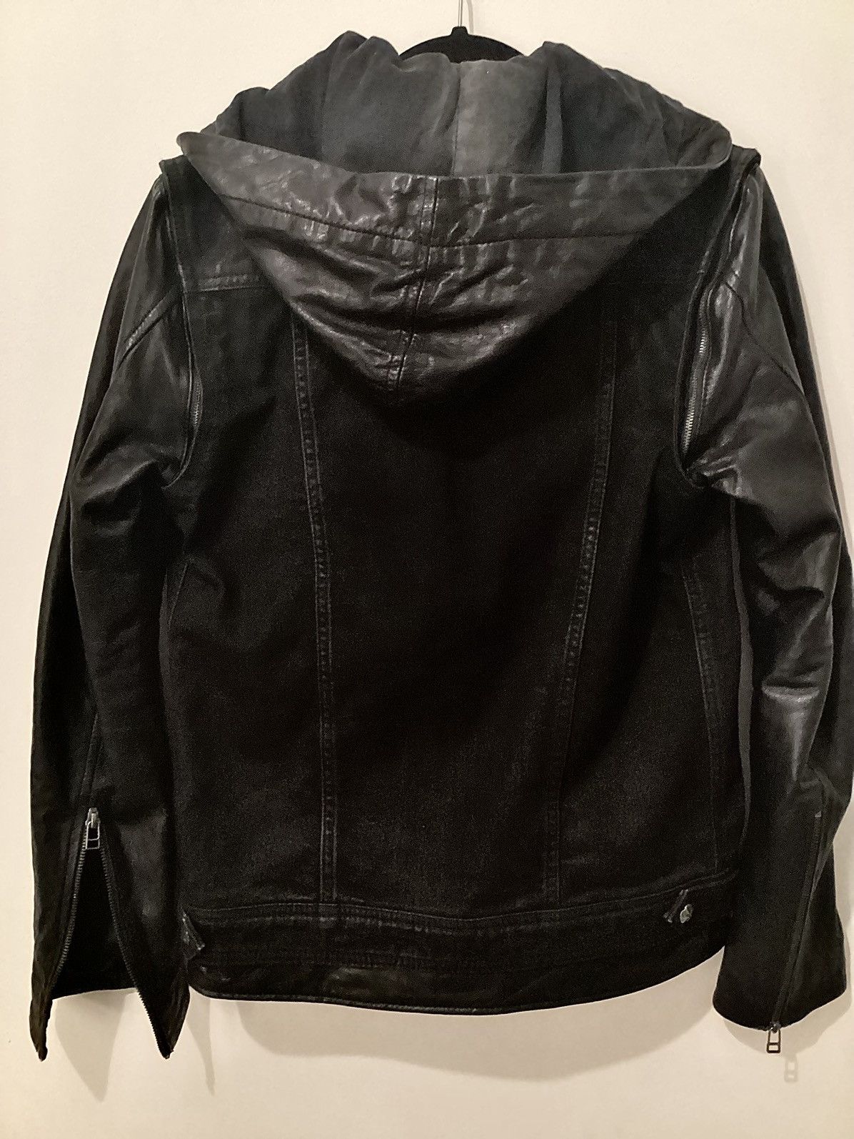 14th Addiction Hybrid leather denim jacket Size US M / EU 48-50 / 2 - 2 Thumbnail