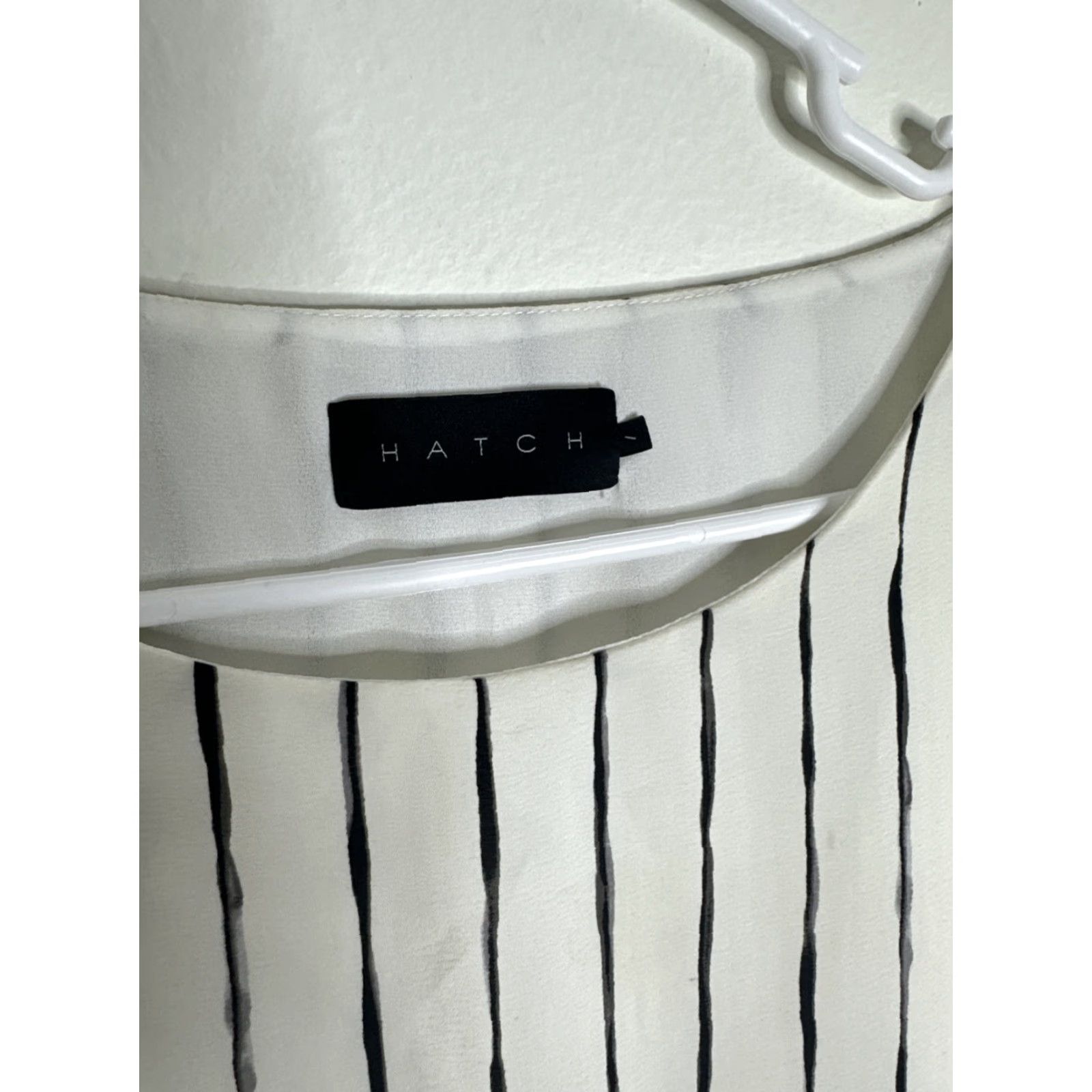 Vintage Hatch Maternity Dress Size 1 Small Midi White Stripe Summer Relaxed Size S / US 4 / IT 40 - 2 Thumbnail