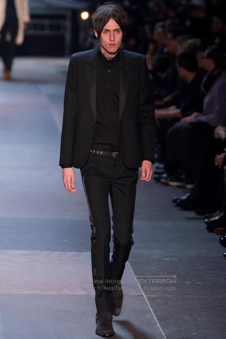 Saint Laurent Paris Saint Laurent Paris Black Samurai Satin Smoking Trousers Size US 30 / EU 46 - 9 Thumbnail