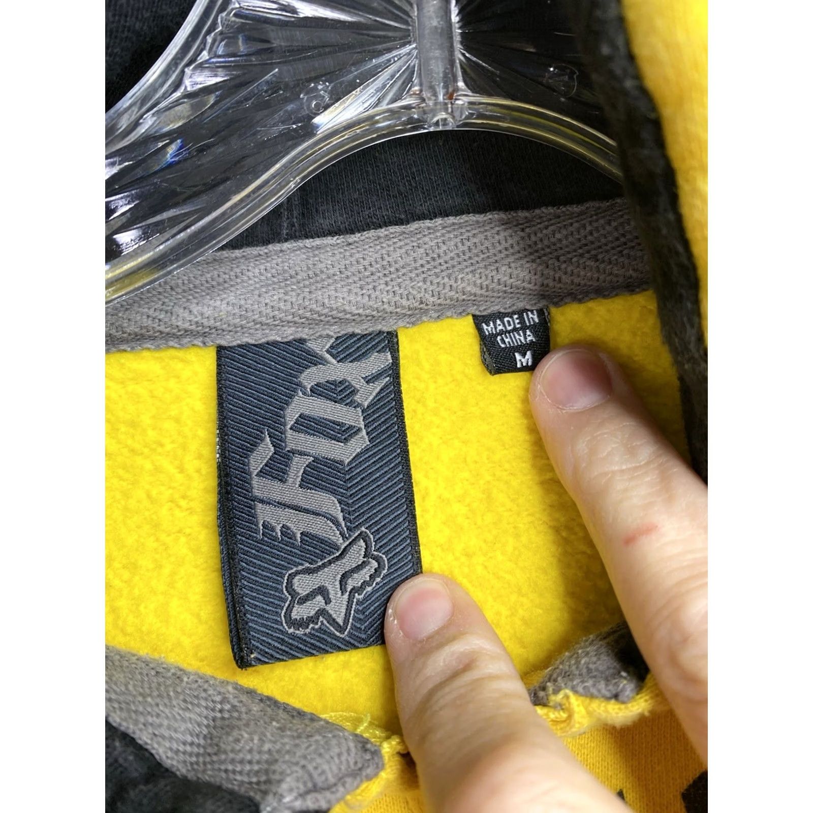 Fox Racing Fox Racing Jacket Jr M Hoodie Yellow Sweatshirt Full Zip Vtg Y2K 2000s Riding Girls Hoodie Yellow Fox Logo Geometric 90s Vintage Size M / US 6-8 / IT 42-44 - 5 Thumbnail