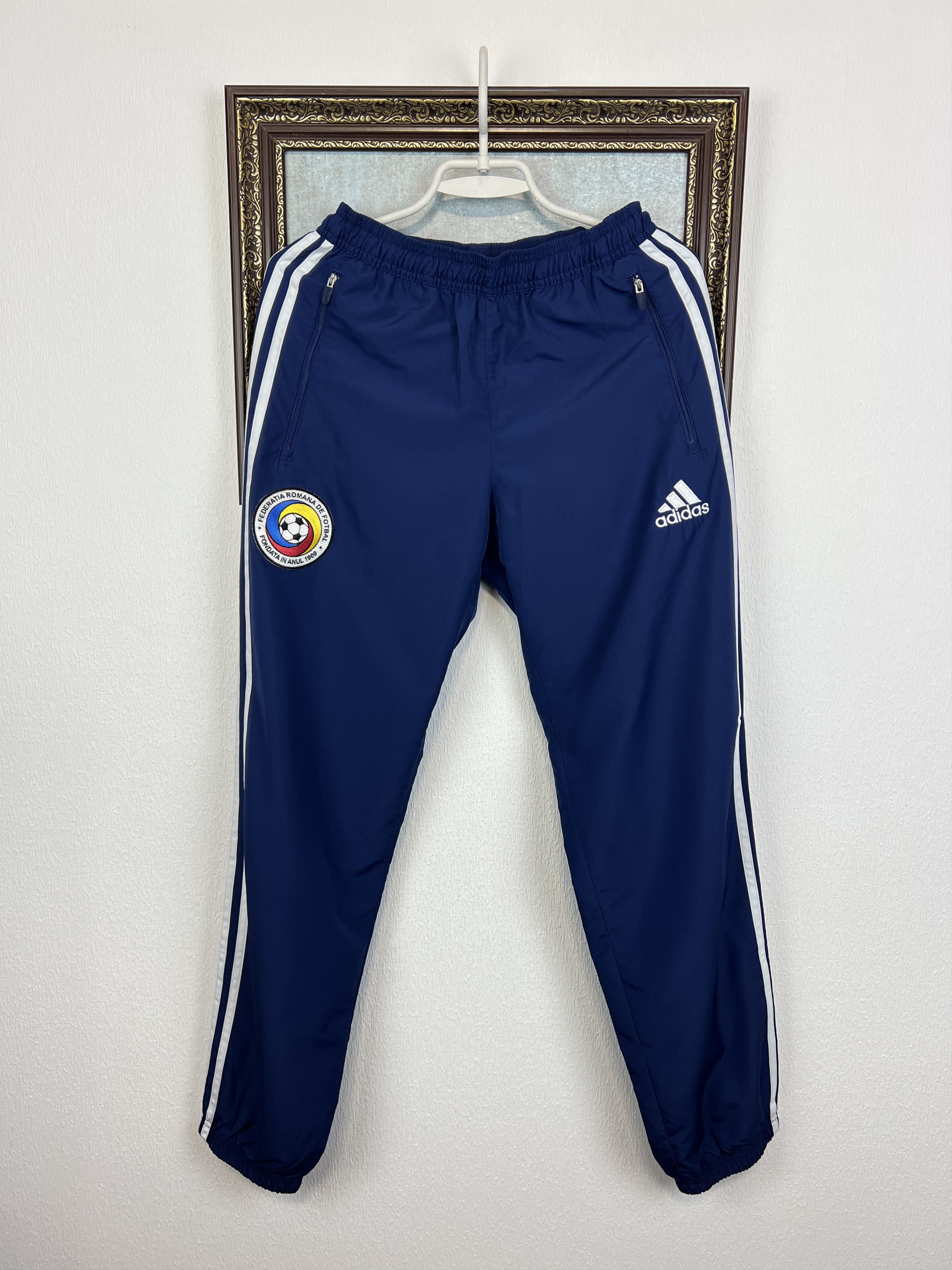 Adidas Vintage Romania Football Suit Soccer Track Set Jacket Pants Size US S / EU 44-46 / 1 - 9 Thumbnail