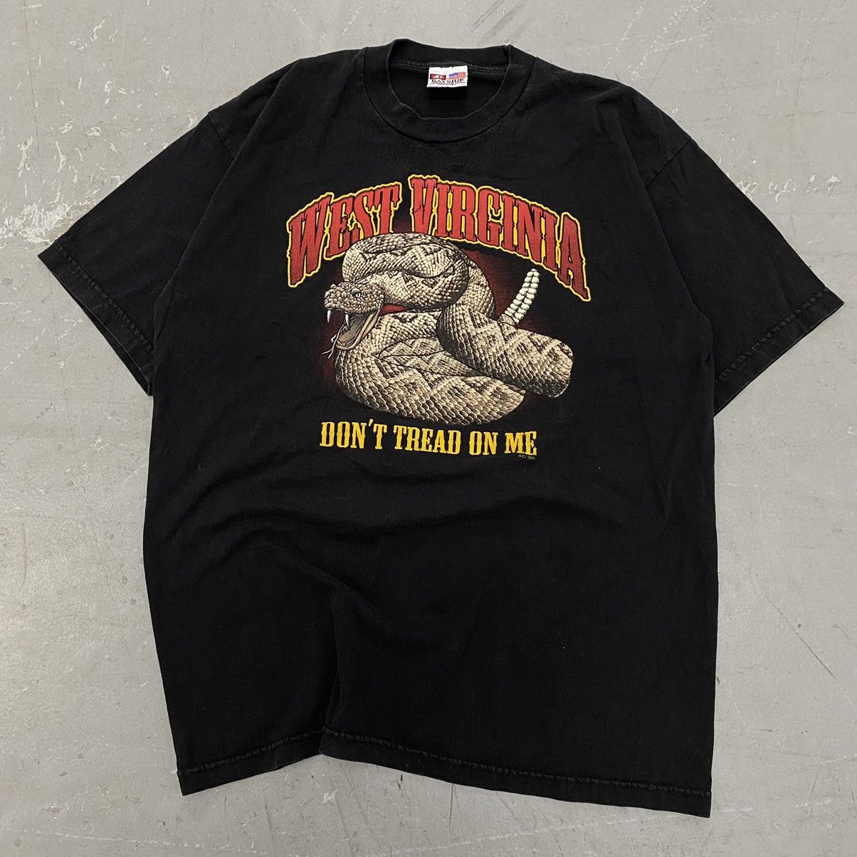 Kanye West × Kapital × Vintage Vtg Y2K West Virginia Don’t Tread On Me Rattlesnake Tee Size US XL / EU 56 / 4 - 1 Thumbnail