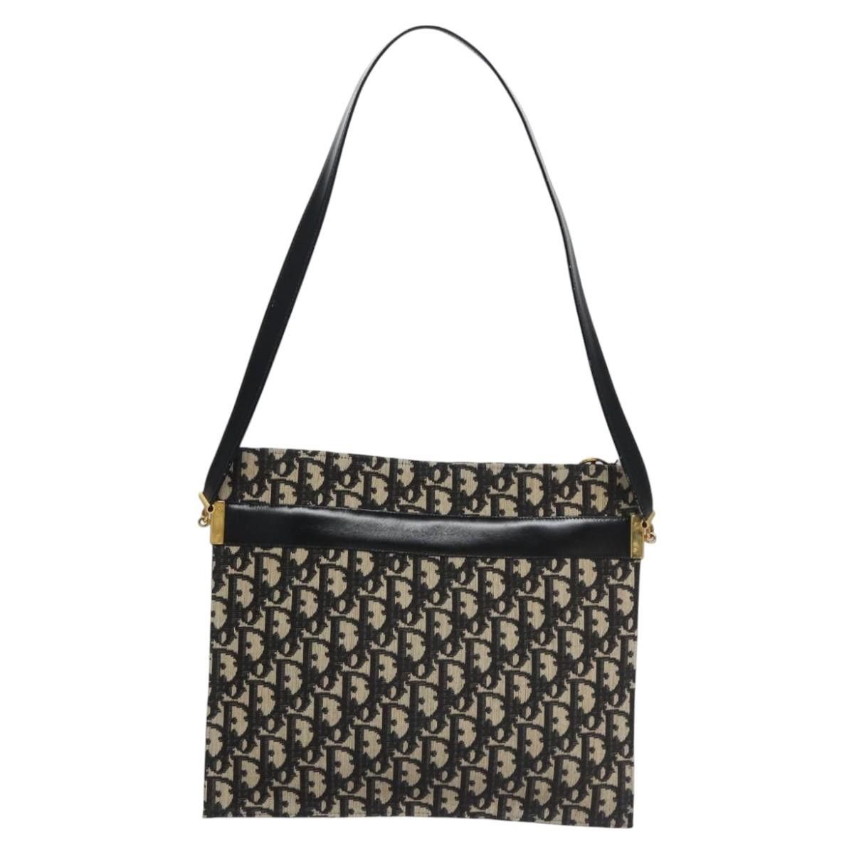 Dior DIOR Trotter Canvas Shoulder Bag Navy Size ONE SIZE - 3 Thumbnail