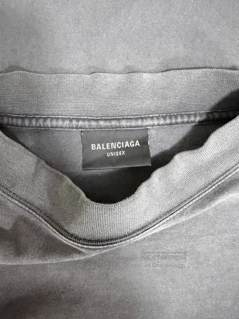 Balenciaga Balenciaga Faded letter logo print round neck short-sleeve Size US S / EU 44-46 / 1 - 3 Thumbnail