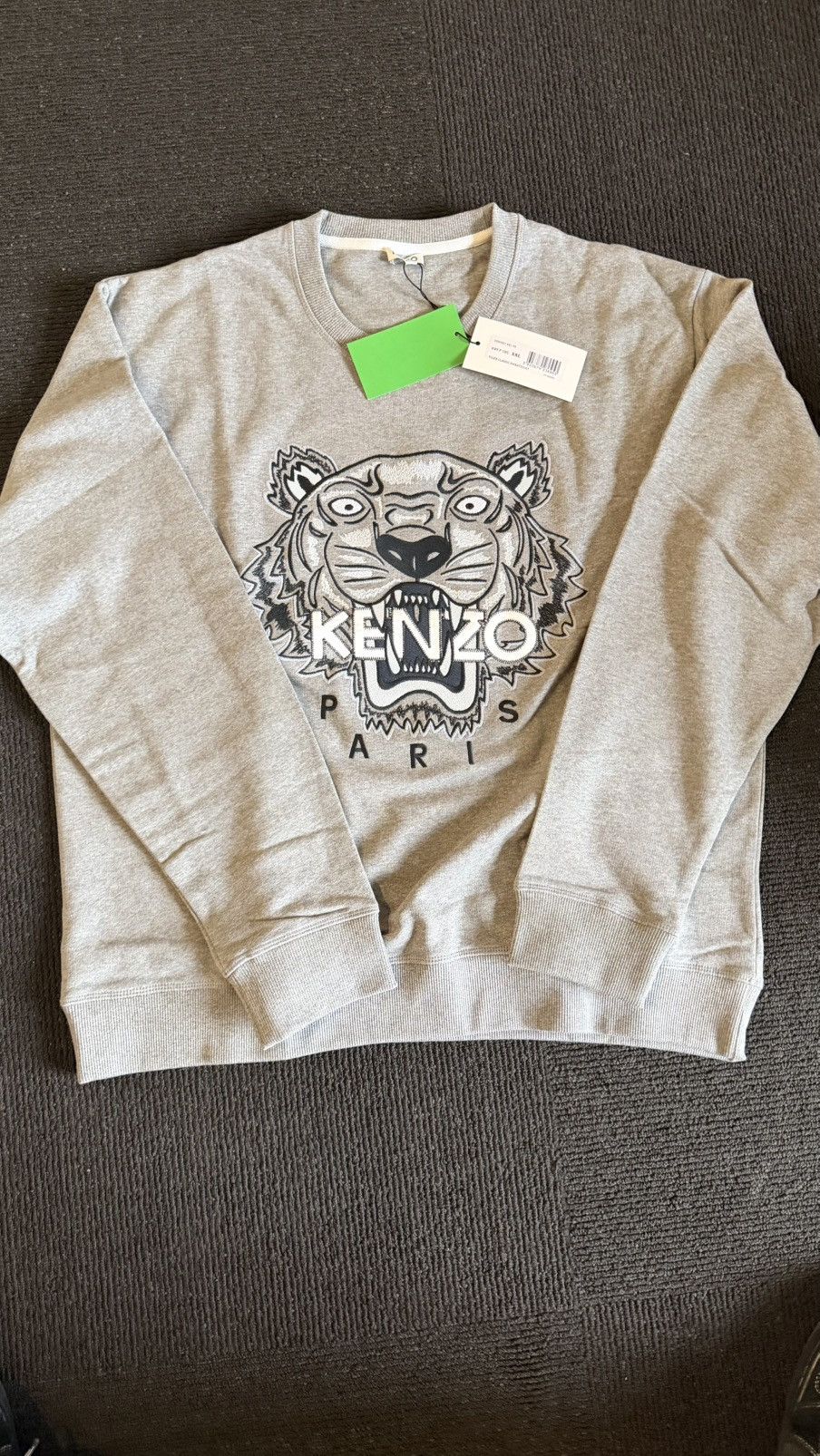 Kenzo Kenzo paris tiger crewneck (grey) (XXL) Size US XXL / EU 58 / 5 - 1 Thumbnail