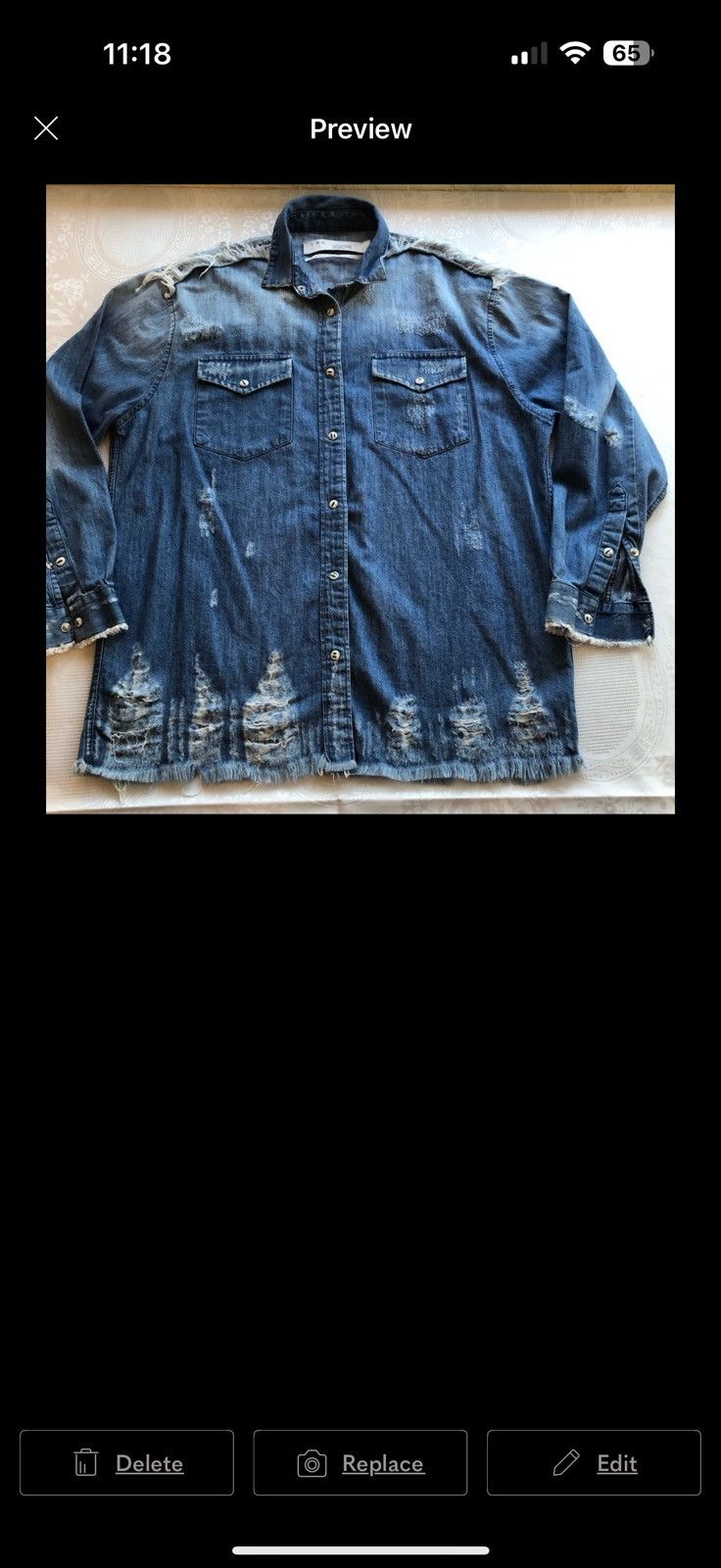 Iro IRO Experience Denim Button-Down Shirt Men’s Size 34 (US- S) Size US S / EU 44-46 / 1 - 16 Thumbnail