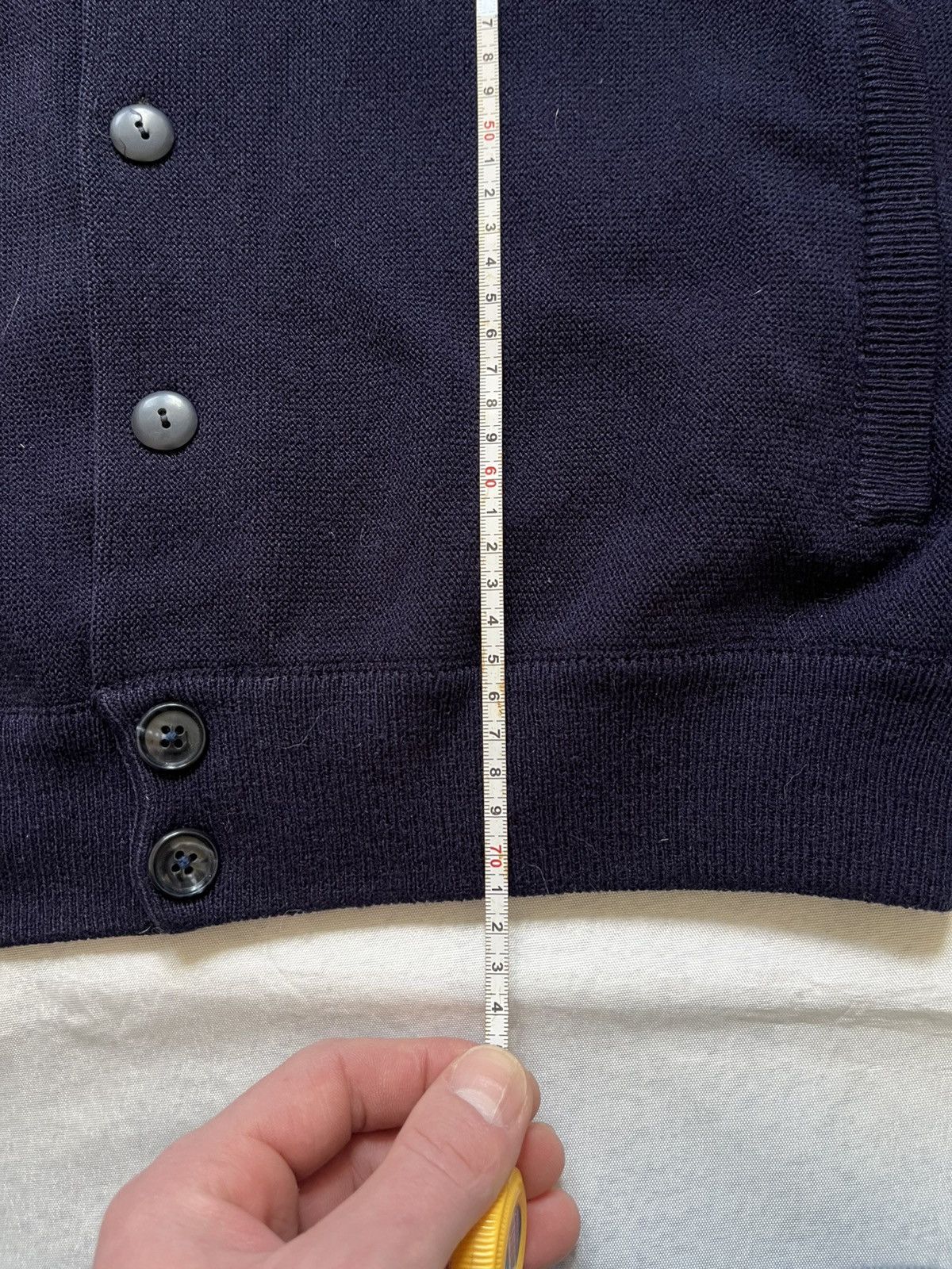 Lacoste Vintage Lacoste Navy Cardigan 90s Classic Logo Made in Spain Size US XL / EU 56 / 4 - 19 Thumbnail