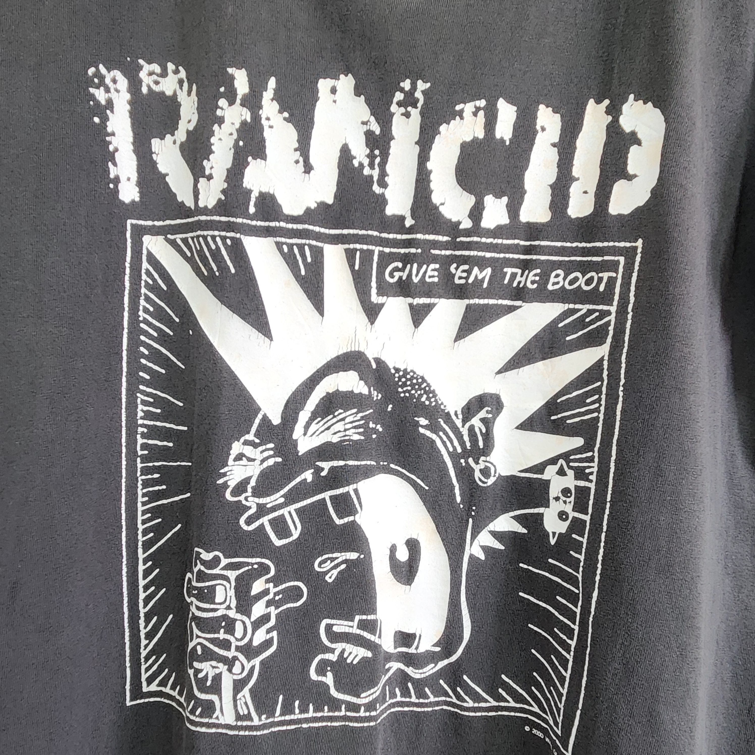 Band Tees × Vintage Vintage 2000s Rancid Give Em The Boot TShirt Single Stitch Size US M / EU 48-50 / 2 - 6 Thumbnail
