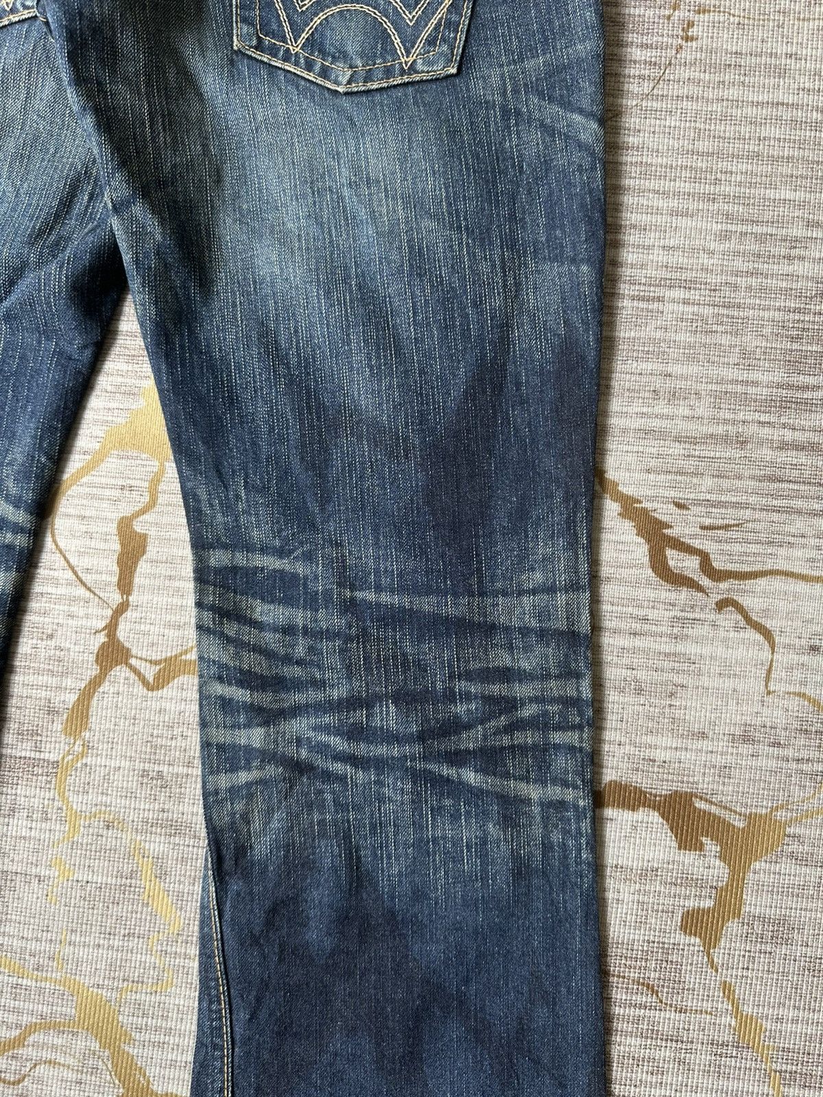 Tornado Mart FLARE Edwin 503 Claw Marks Design Denim Size US 30 / EU 46 - 12 Thumbnail