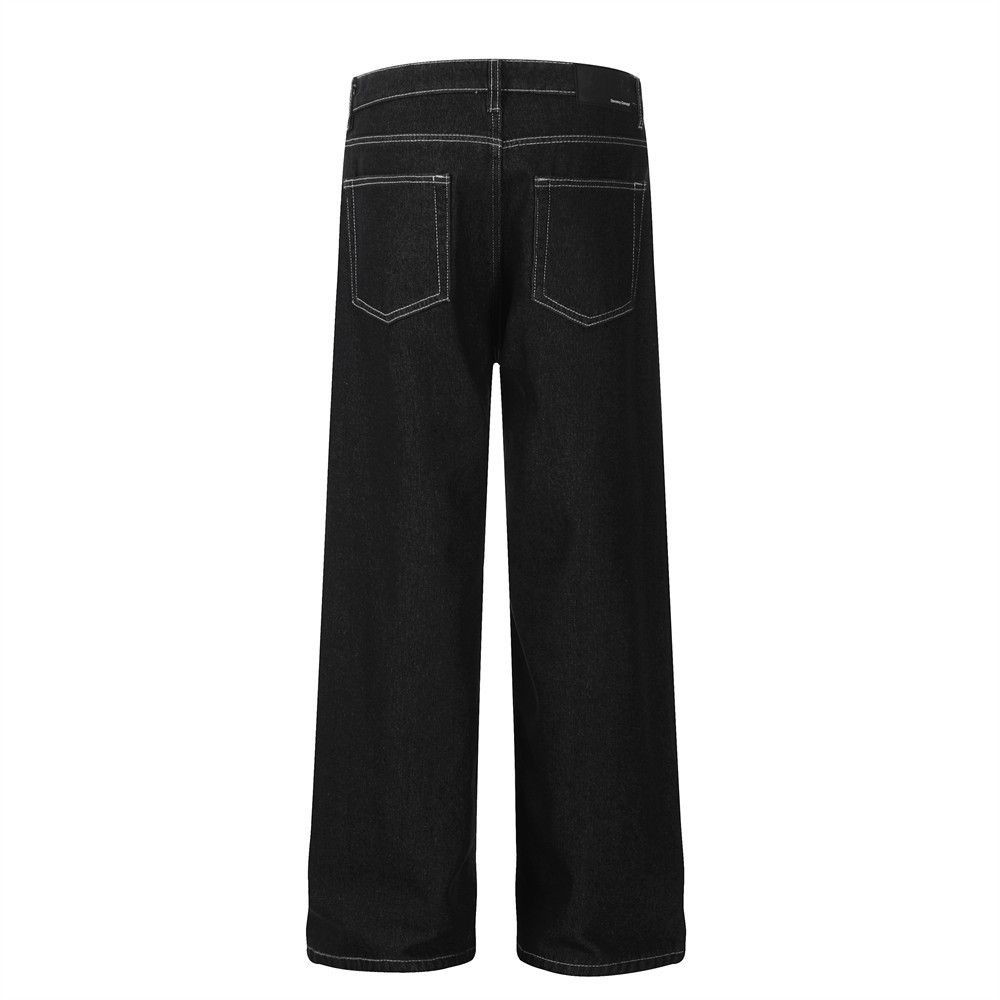 Japanese Brand × Jean Trendy loose simple solid color all-match straight jeans Size US 34 / EU 50 - 3 Thumbnail