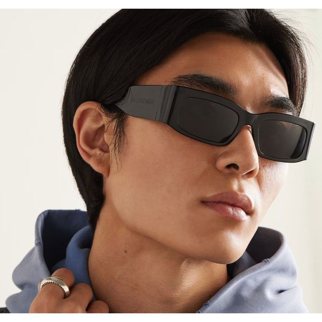 image of New Balenciaga Paper Bb0328S - 001 Sunglasses in Black, Men's