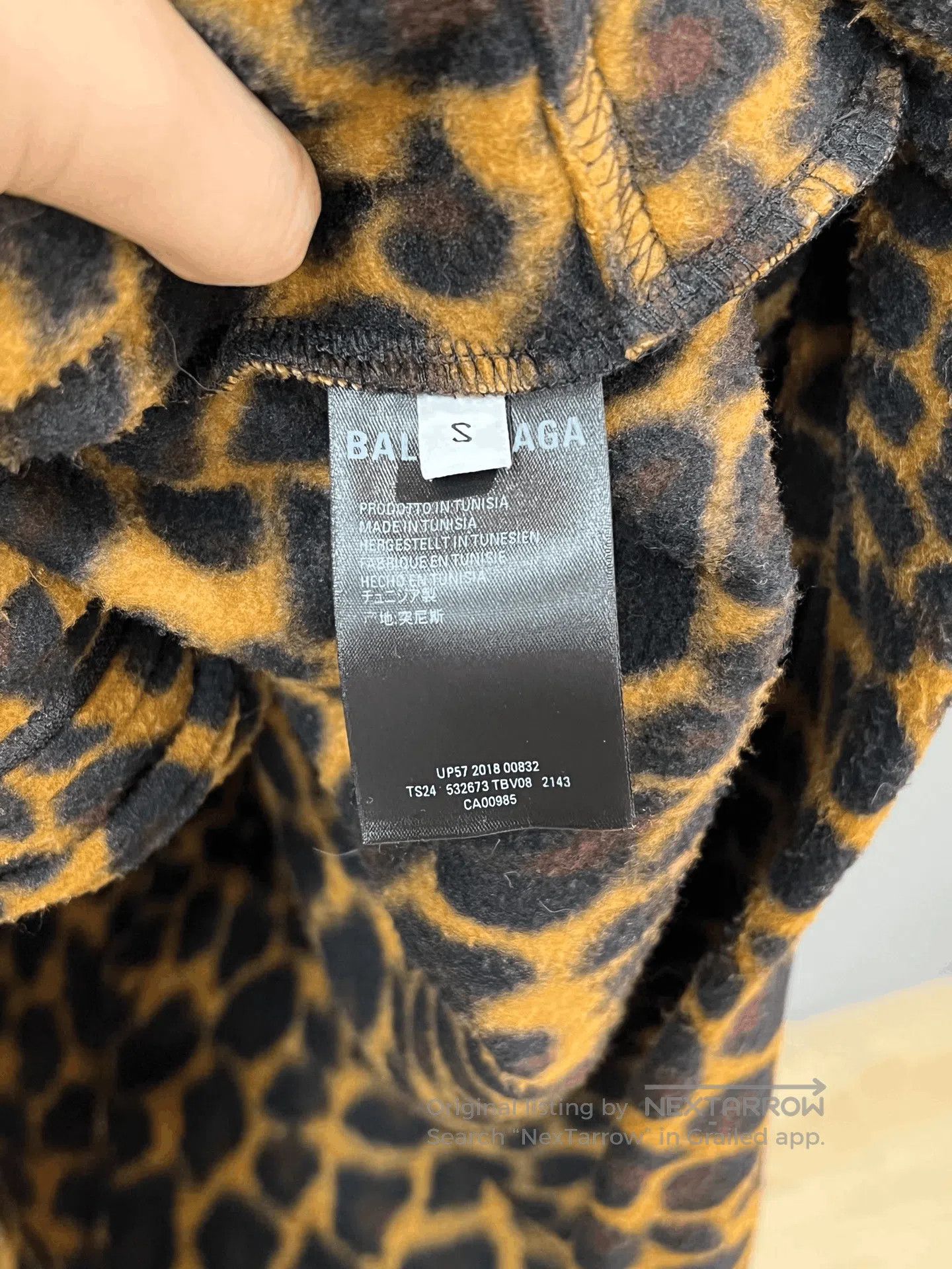 Balenciaga Balenciaga Leopard Fleece Jacket. Size S / US 4 / IT 40 - 4 Thumbnail