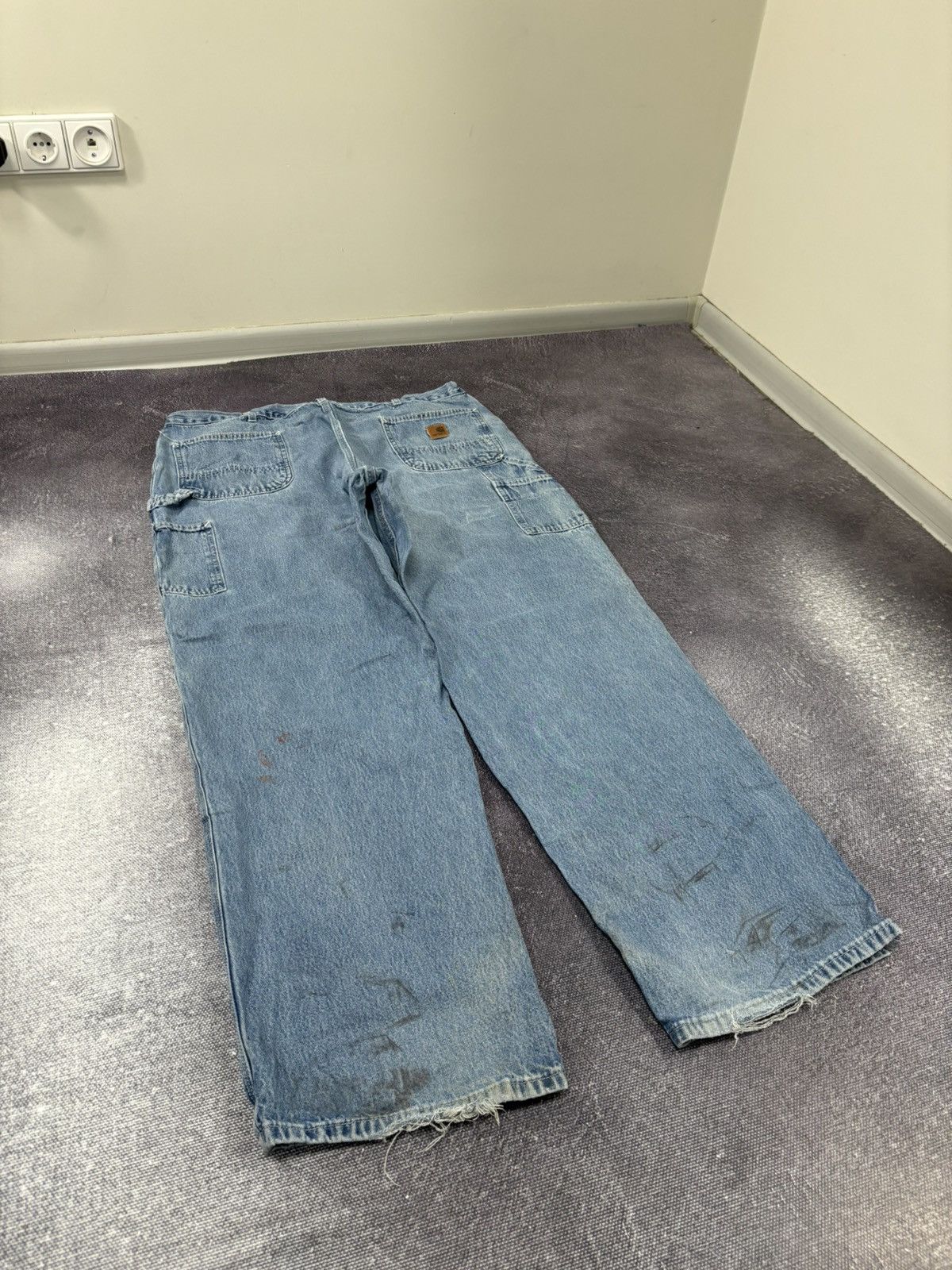 Carhartt Vintage Carhartt Denim Dungaree Fit Faded Hype Baggy Jeans Size US 42 / EU 58 - 4 Thumbnail