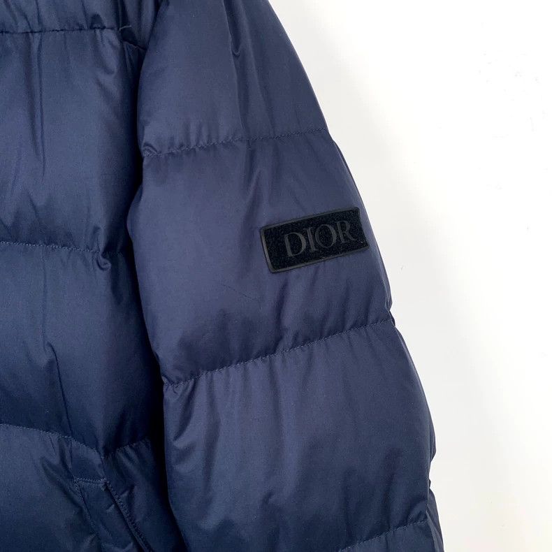 Dior Dior Blue and black logo stand-up collar down jacket zipper Size US S / EU 44-46 / 1 - 4 Thumbnail