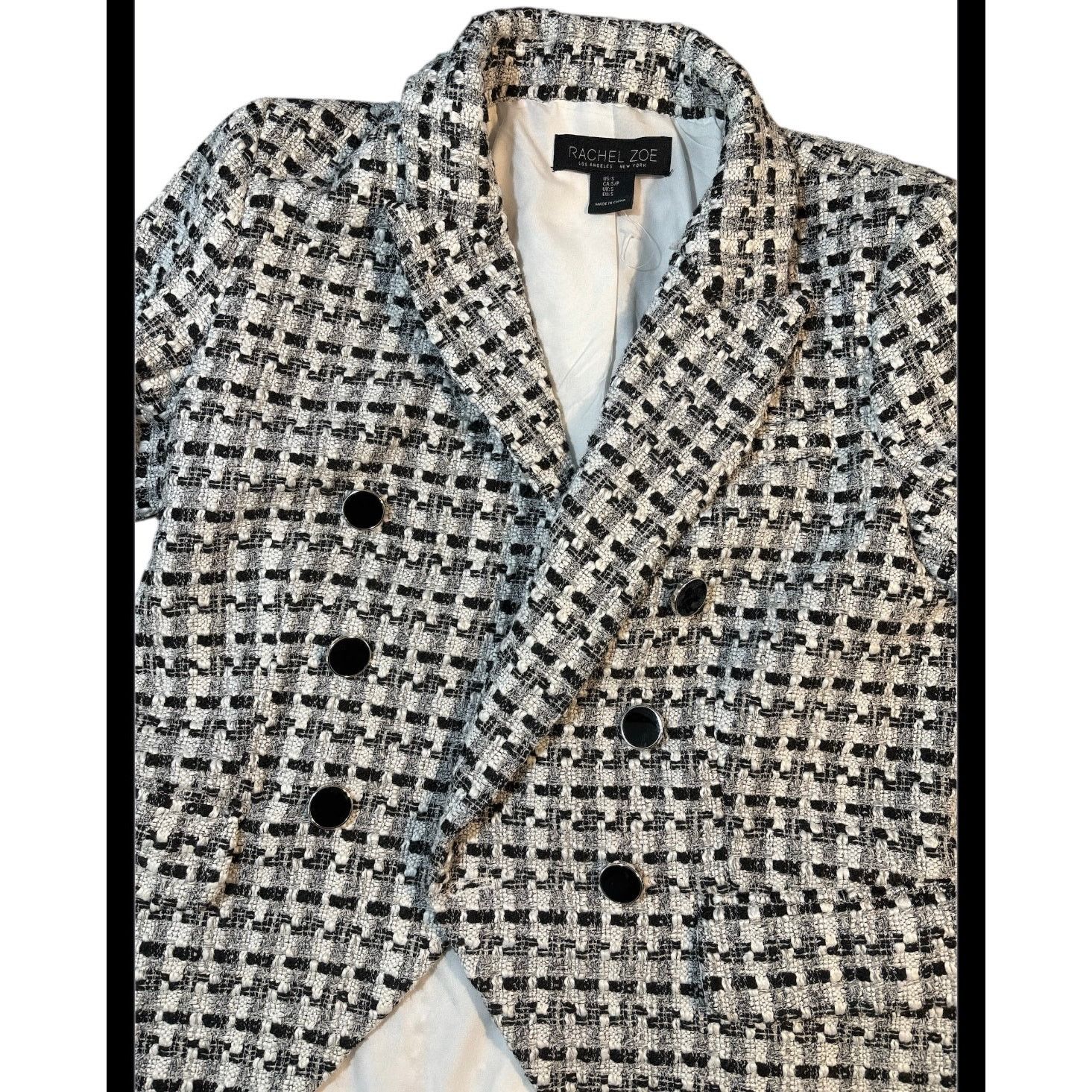 Rachel Zoe Rachel Zoe Double-Breasted Blazer Jacket Size S/P Size S / US 4 / IT 40 - 3 Thumbnail