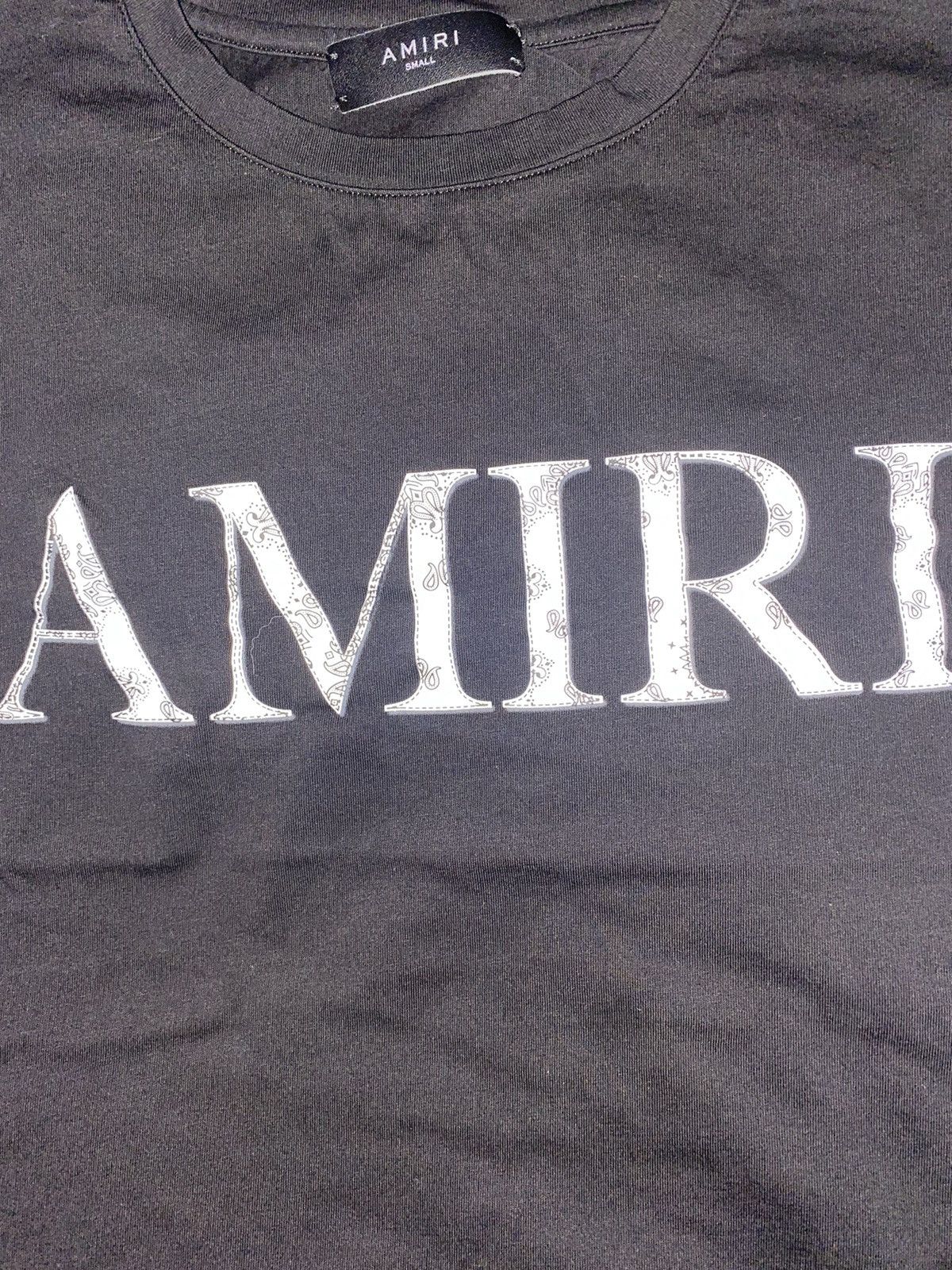 image of Designer Amiri T-Shirt in Black, Men's (Size Small)