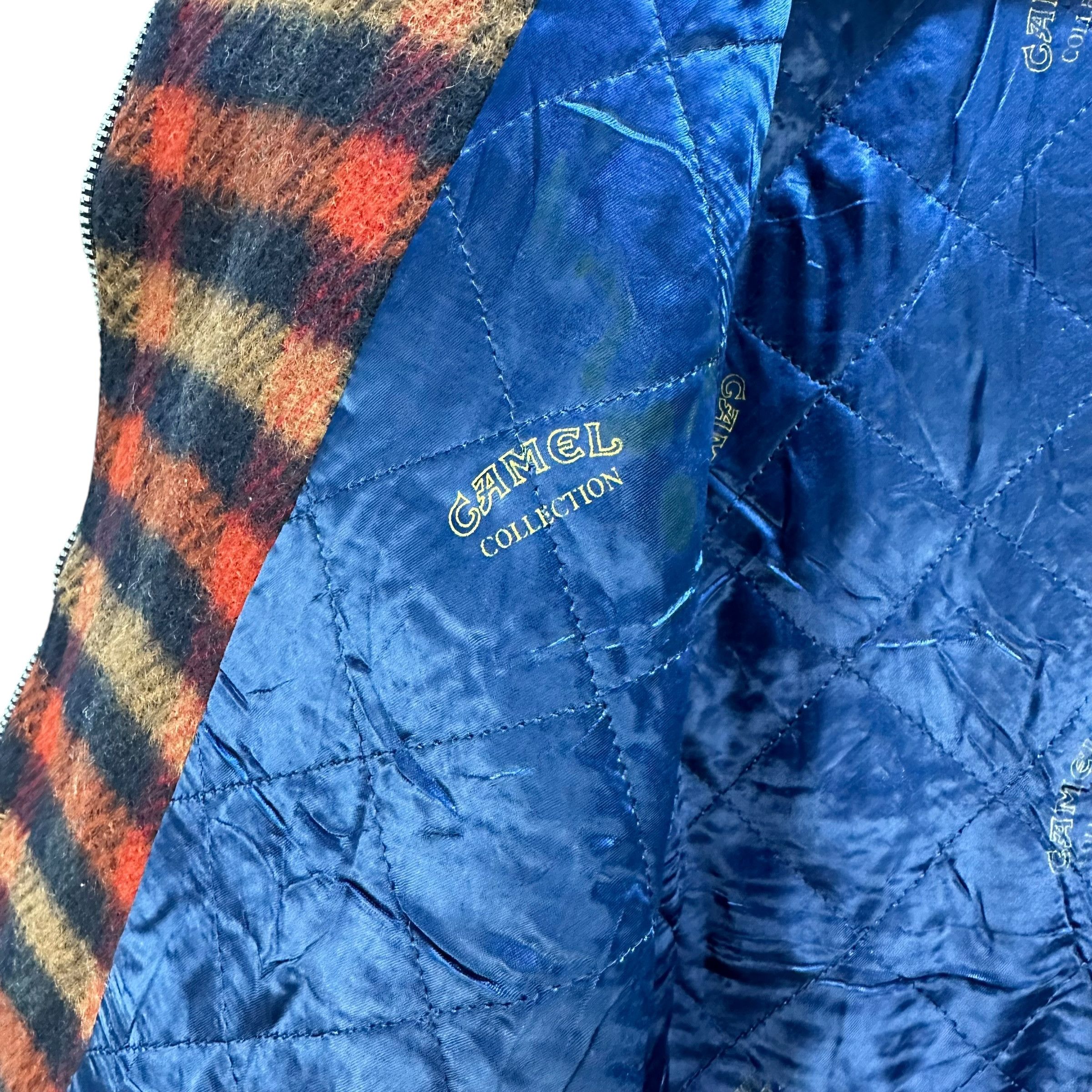 Camel CAMEL COLLECTION Turtleneck Tartan Wool Jacket #A57-1302 Size US L / EU 52-54 / 3 - 13 Thumbnail