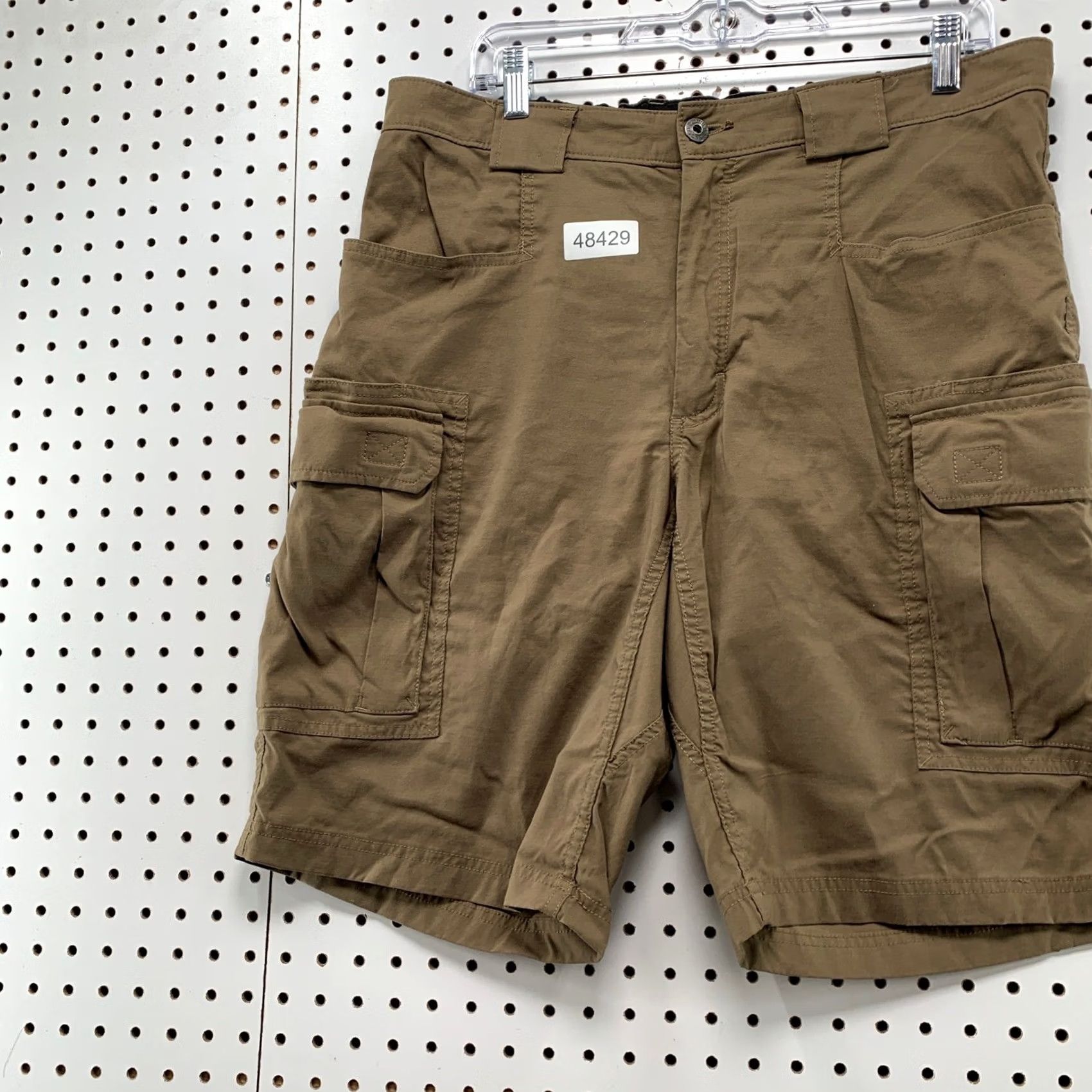 Duluth Trading Company Duluth Trading Dry on the Fly Cargo Shorts Men Large Brown Khaki Nylon Stretch Size US 35 - 3 Thumbnail