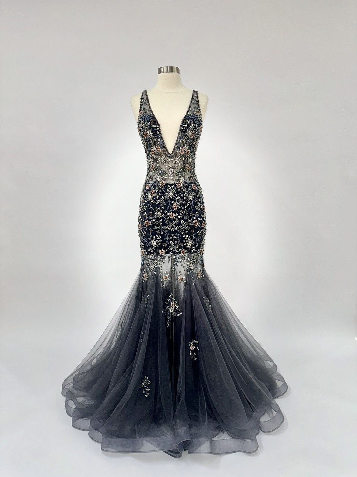 Other Brand New US 4 Jovani Maxi Beaded Evening Gown Size S / US 4 / IT 40 - 2 Thumbnail