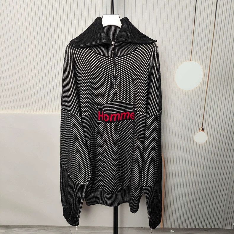Balenciaga Balenciaga Sweater black and white stripes Size US L / EU 52-54 / 3 - 1 Thumbnail