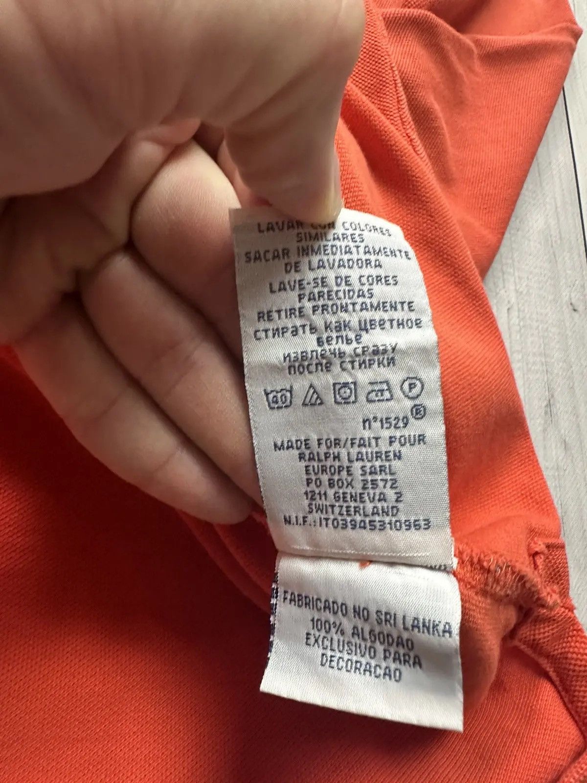 Polo Ralph Lauren Vintage polo Ralph Lauren orange rugby jersey big logo Size US M / EU 48-50 / 2 - 8 Thumbnail