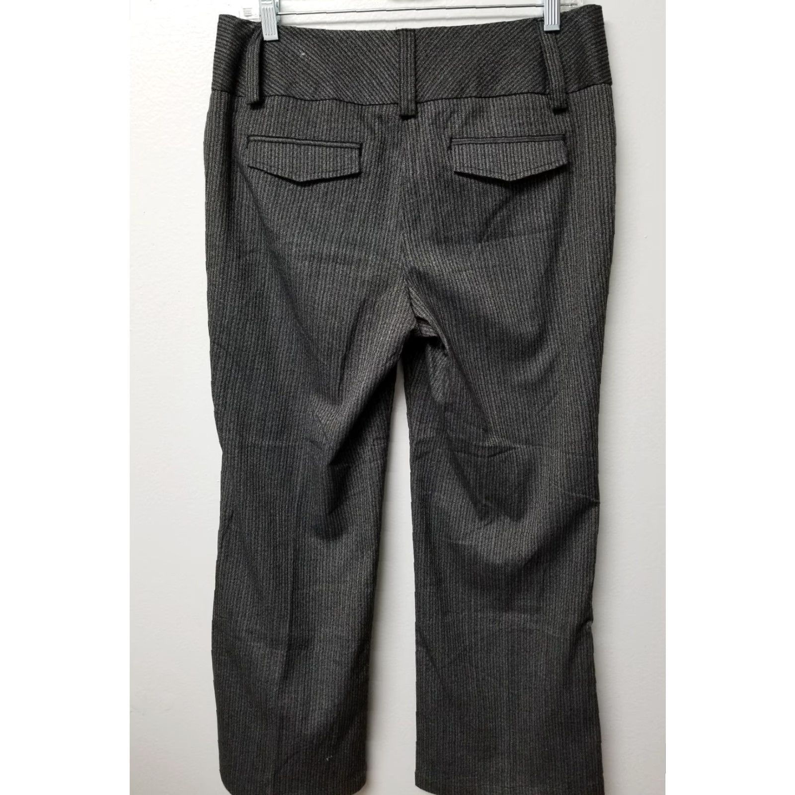 Vintage Maurices Grey and Black Stripped Trousers Pants Sz 5/6 Dress Pants Career Work Professional Womens Size 27" / US 4 / IT 40 - 4 Thumbnail