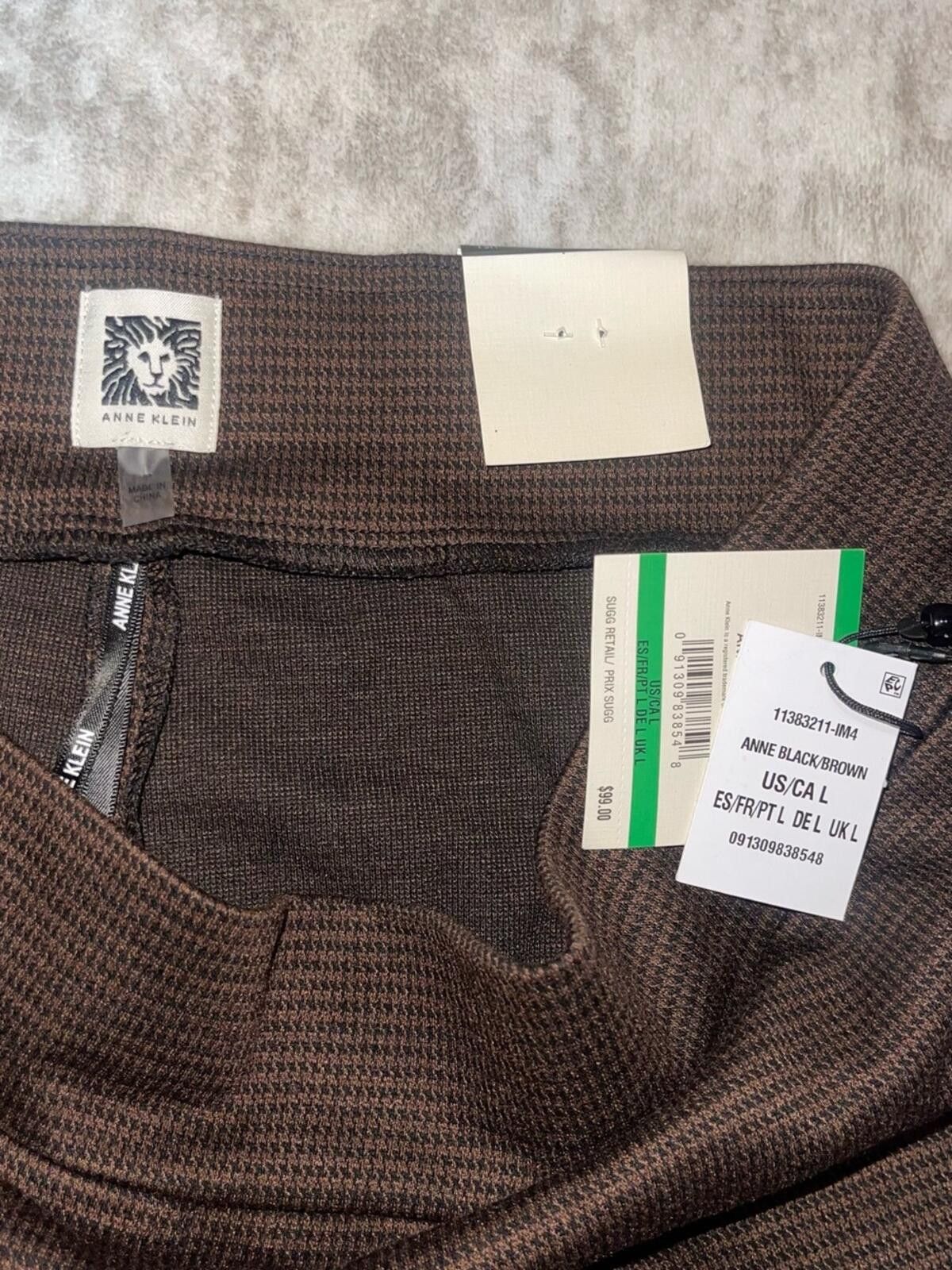Other NEW Anne Klein Women's High-Rise Wide-Leg Pull-On Pants L Size 36" / US 14 / IT 50 - 5 Thumbnail