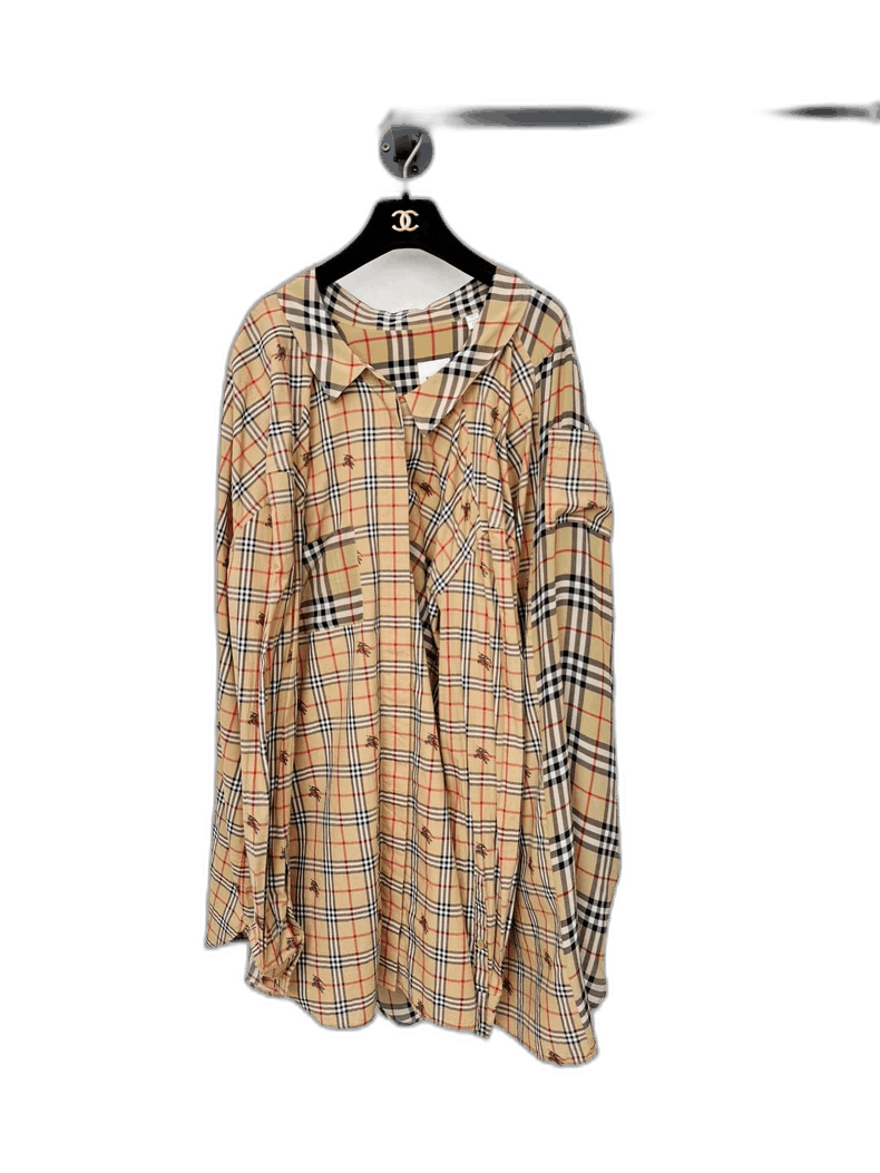 Burberry Checked Shirt Dress Size UK8