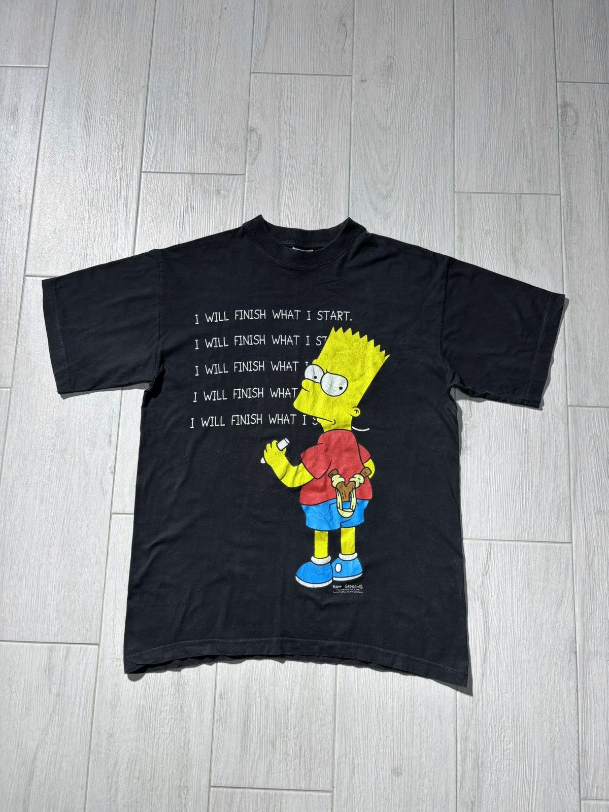 Vintage Vintage 2000 The Simpsons Bart Simpson Tee Black L Size US L / EU 52-54 / 3 - 1 Thumbnail