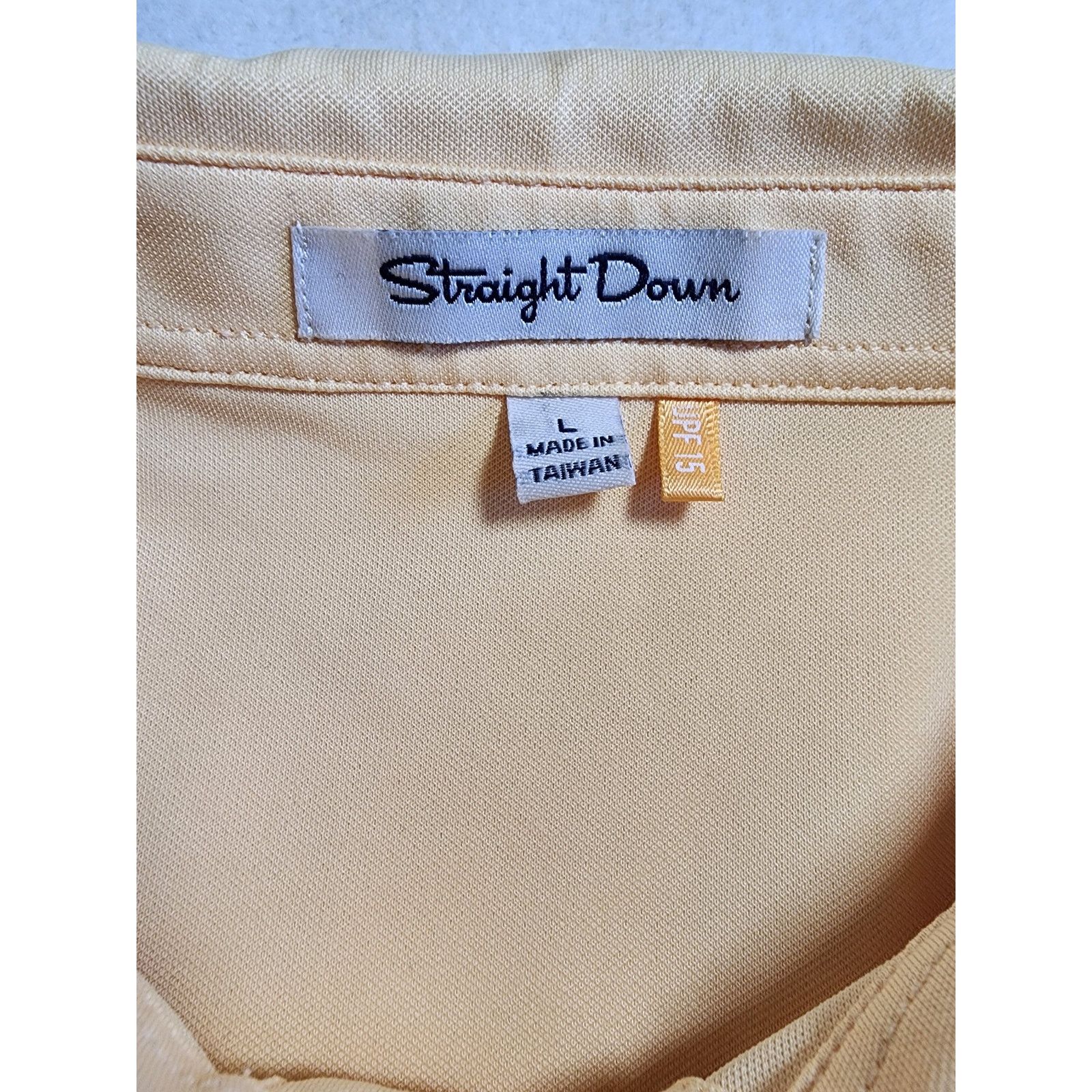 Other Straight Down Performance Polo Size L Yellow UPF Preppy Golf Size US L / EU 52-54 / 3 - 3 Thumbnail